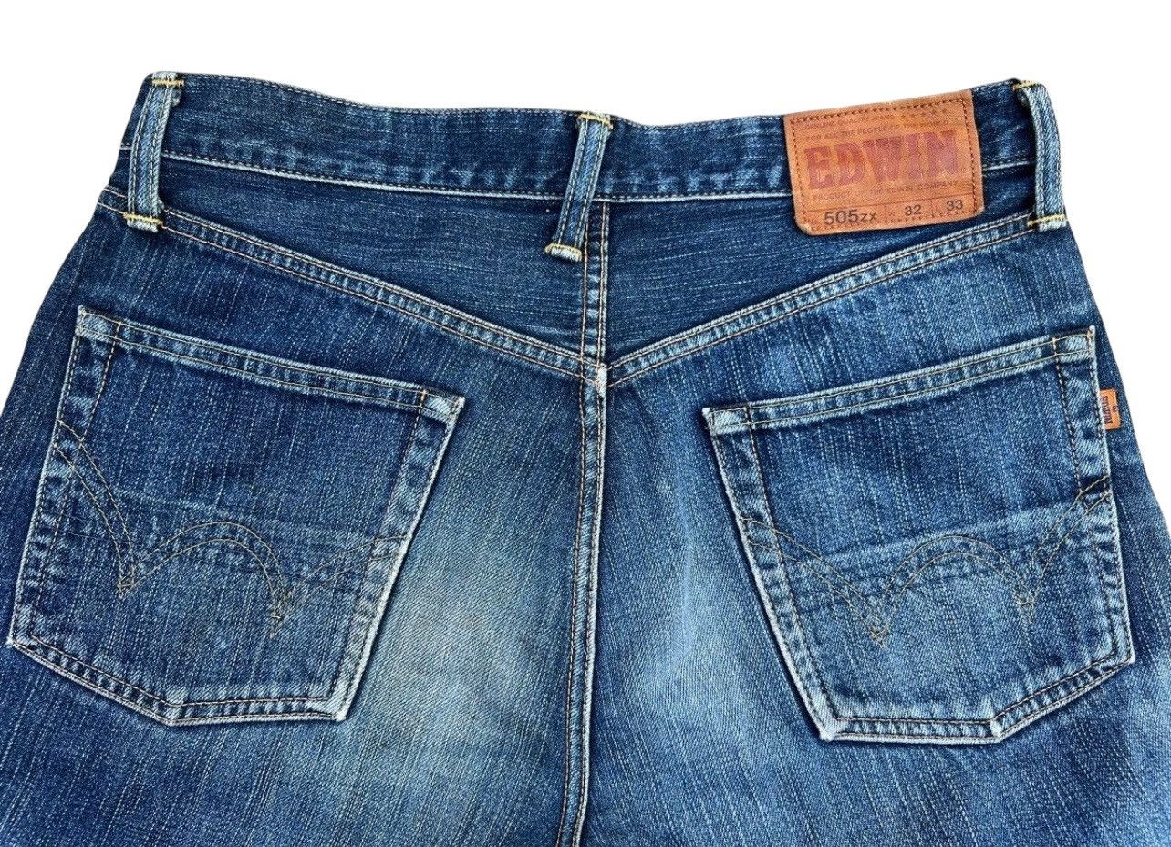 Edwin Vintage Edwin 505X Selvedge Distressed Mudwash Jeans 32x29 Size US 32 / EU 48 - 9 Thumbnail