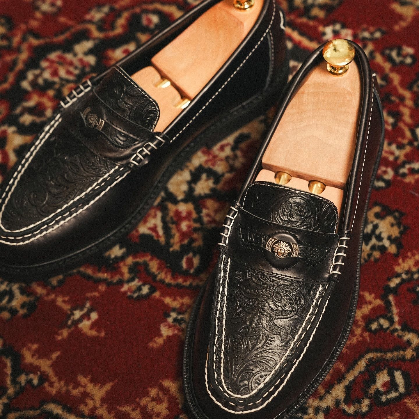 Designer Paradox Classic Black Croco Pattern Size US 10 / EU 43 - 1 Thumbnail