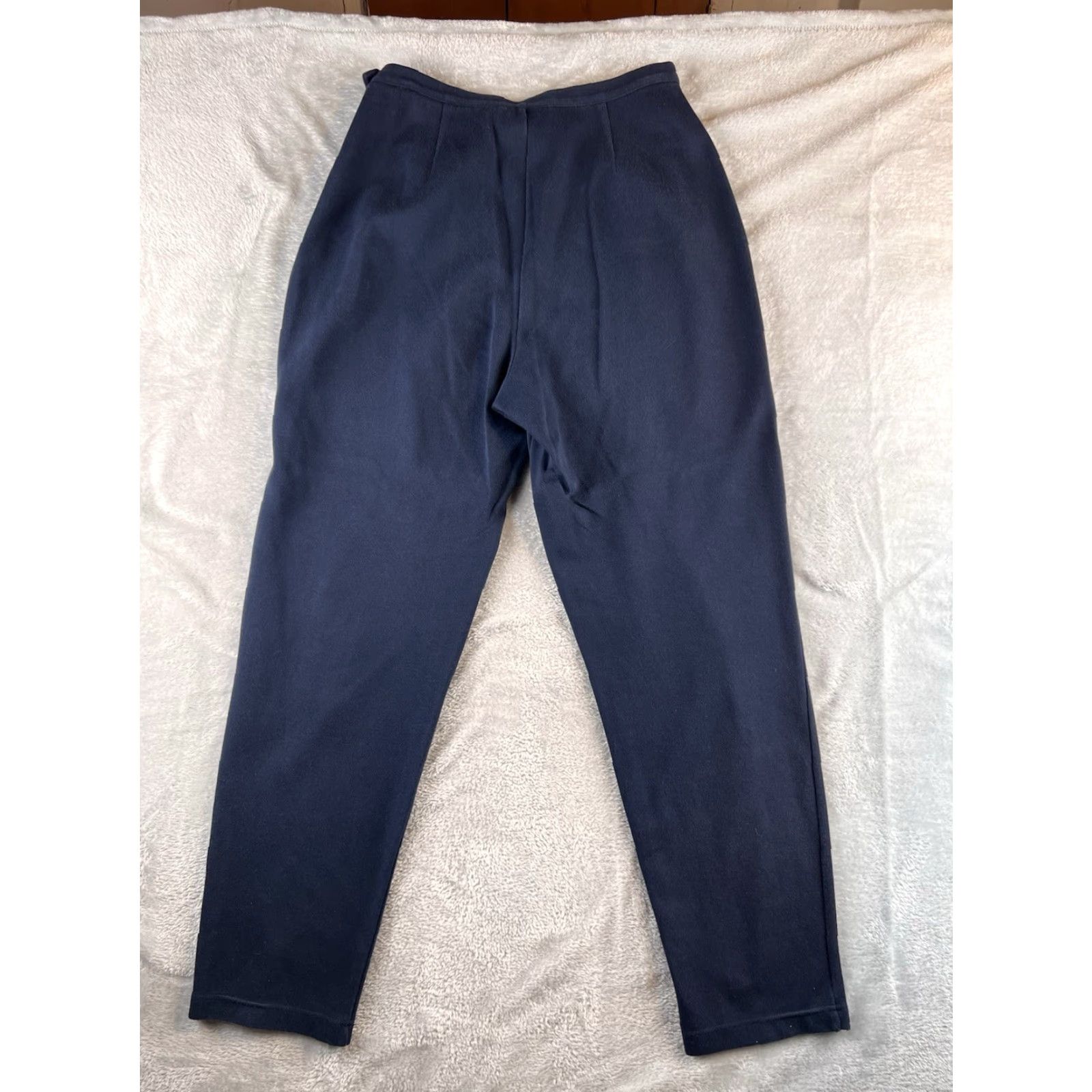 Liz Claiborne VINTAGE Liz Claiborne Sport Pants Womens 12 Navy Blue High Rise Dress Pants Tapered Casual Business Womens Size 34" / US 12 / IT 48 - 2 Thumbnail
