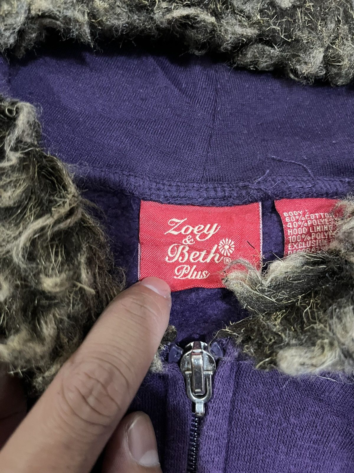 If Six Was Nine Zoey beth plus fur hoodie ifsixwasnine lgb styled Size US L / EU 52-54 / 3 - 3 Thumbnail