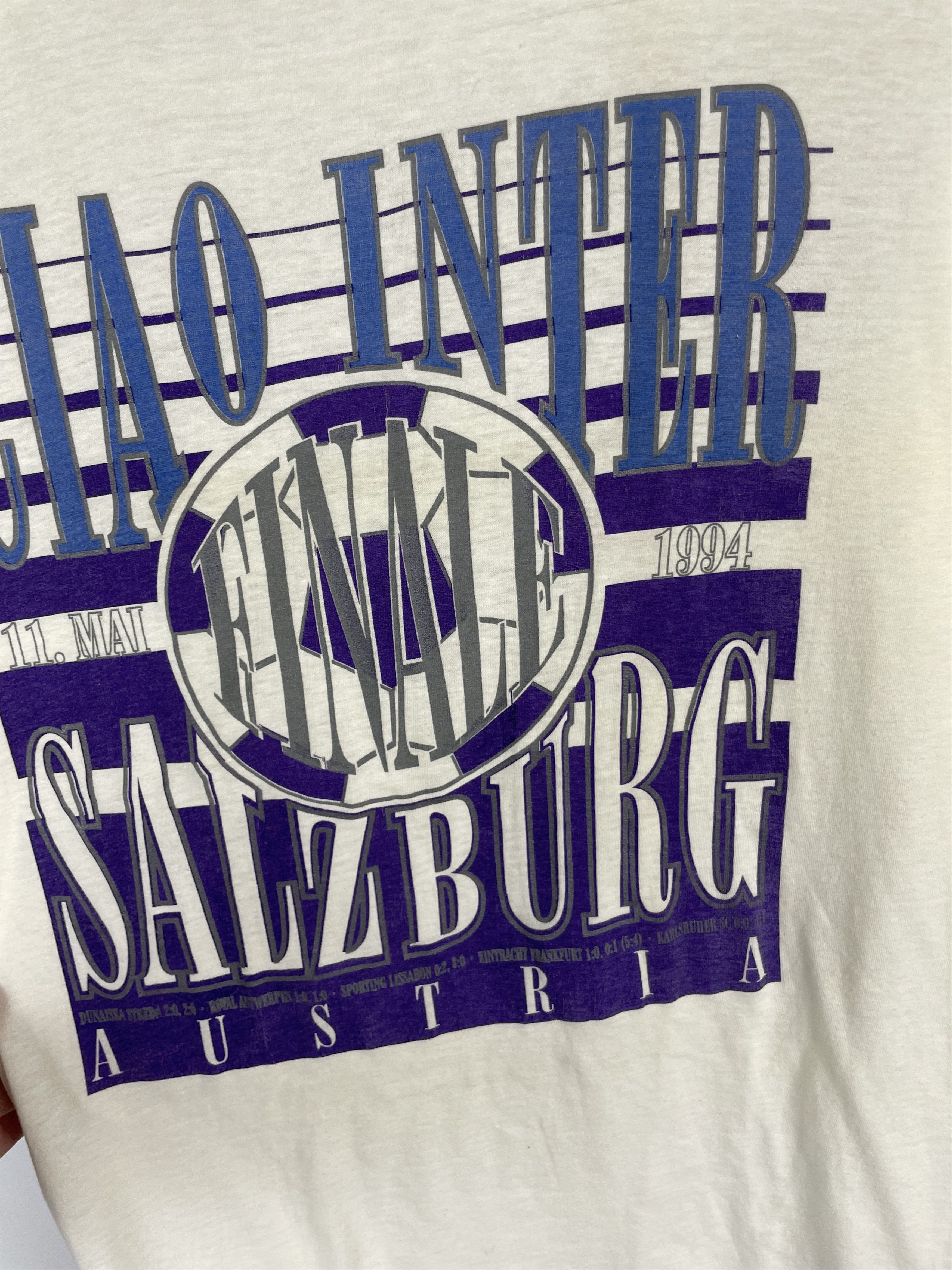 Vintage Austria Salzburg 1994 football soccer shirt Size US XL / EU 56 / 4 - 8 Thumbnail