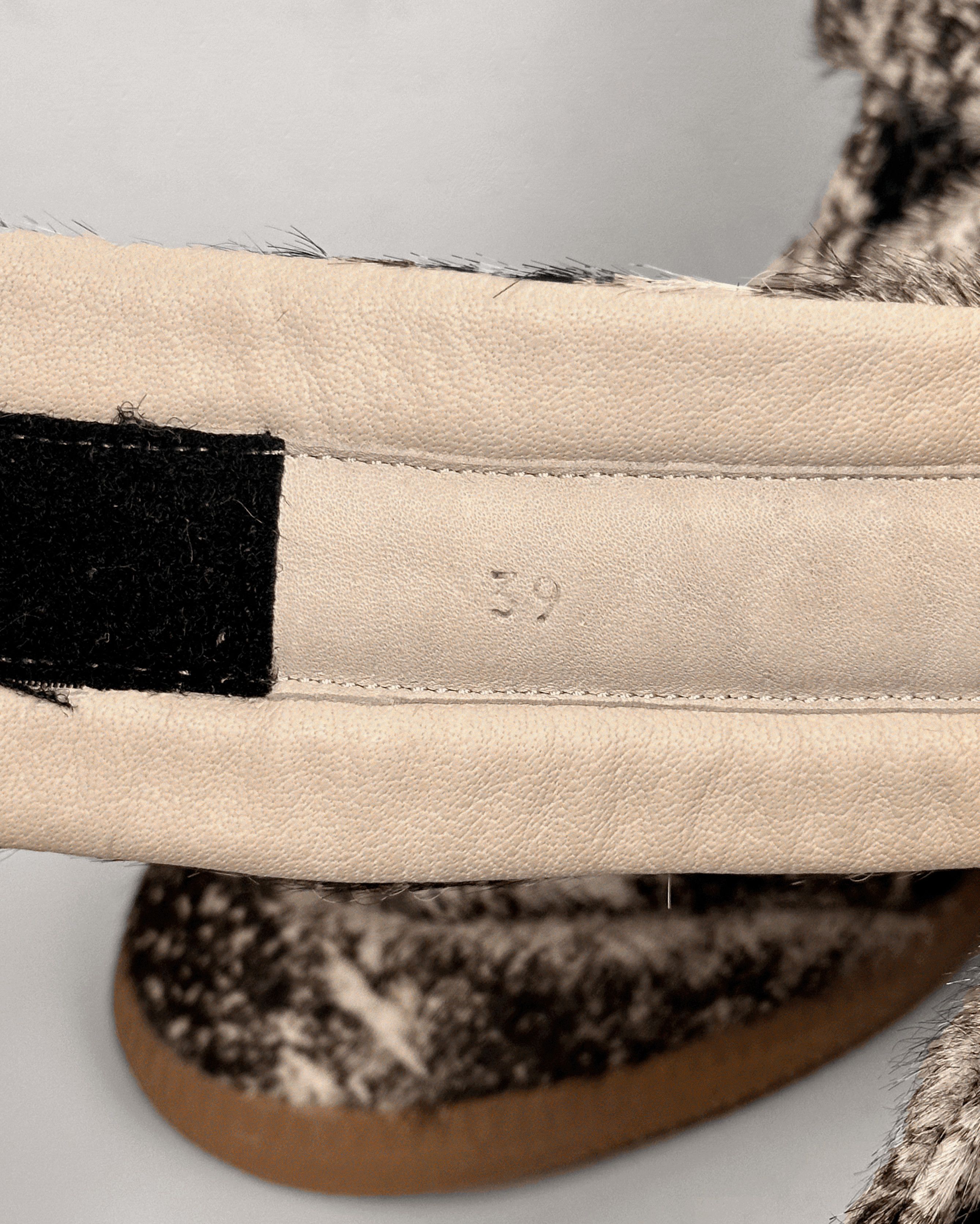 Maison Margiela Maison Margiela Snake Texture Ponyhair Future High Sneakers Size US 7 / EU 40 - 10 Thumbnail