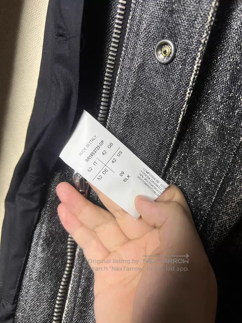 Rick Owens Rick Owens Frayed Glue Destroyed Vest Sleeveless Zip-up Ja Size US L / EU 52-54 / 3 - 7 Thumbnail