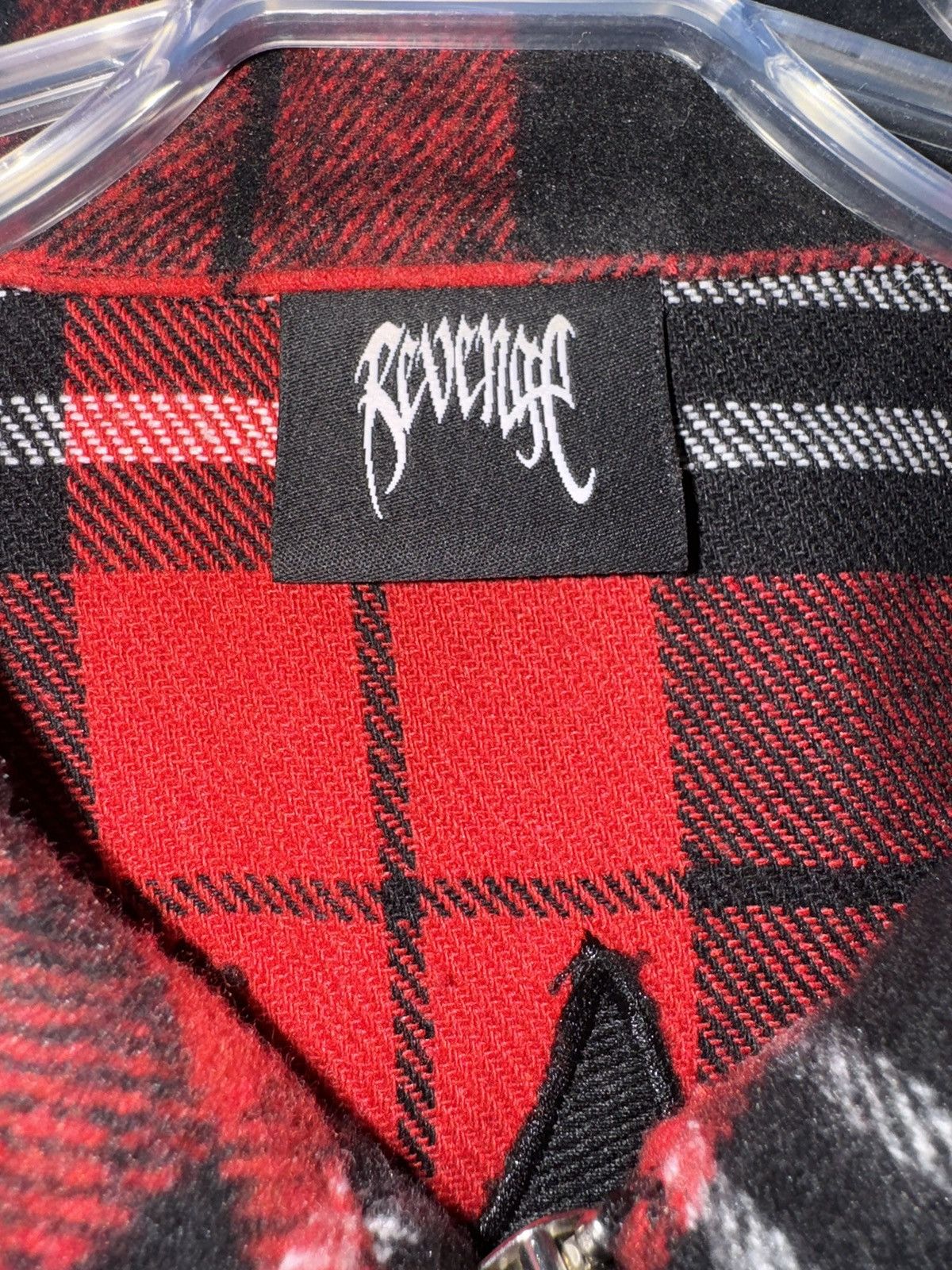 Revenge Red Embroidered Revenge Flannel Size US M / EU 48-50 / 2 - 5 Thumbnail