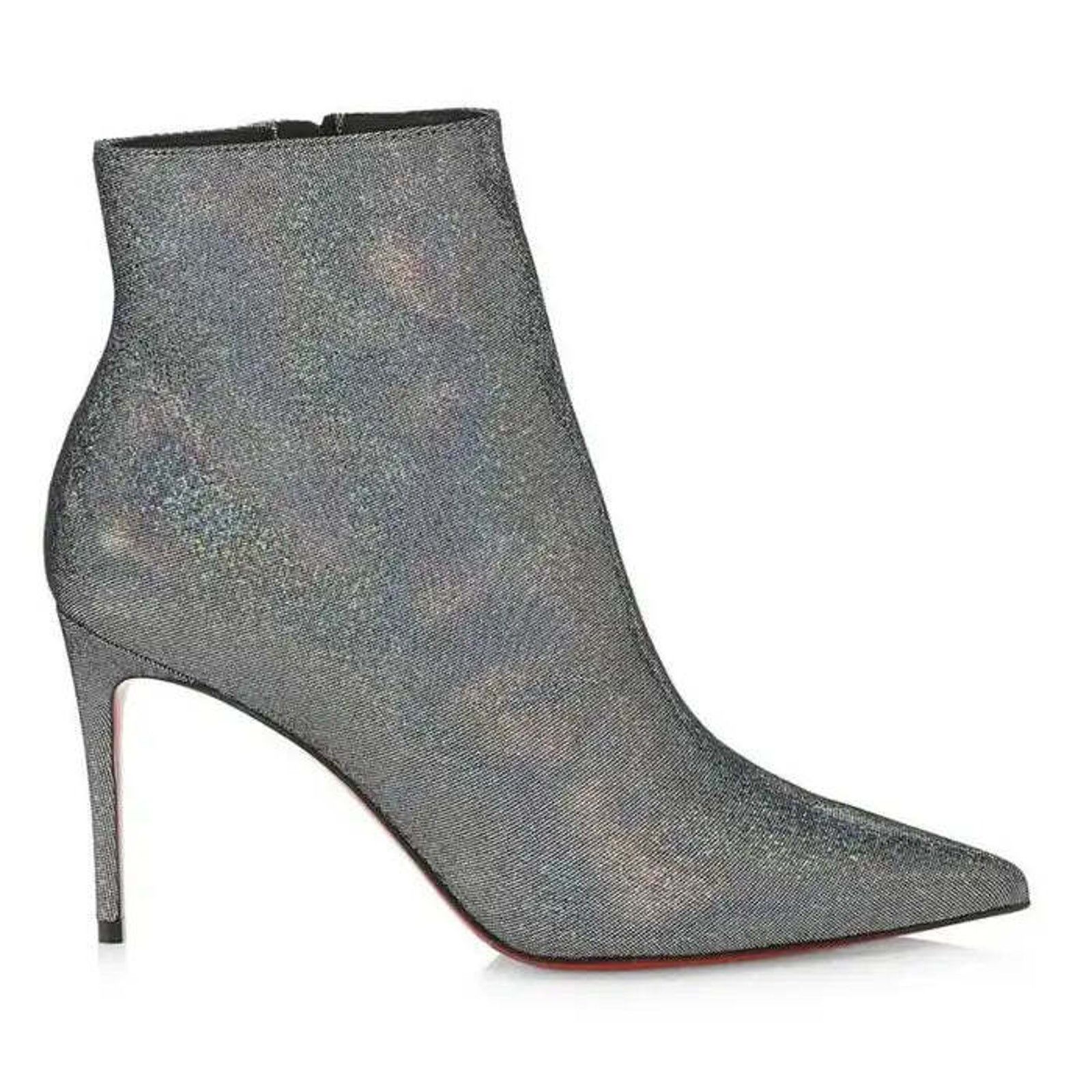 Christian Louboutin Christian Louboutin So Kate Booty 85 Silver Suede Disco Size US 12 / IT 42 - 2 Thumbnail