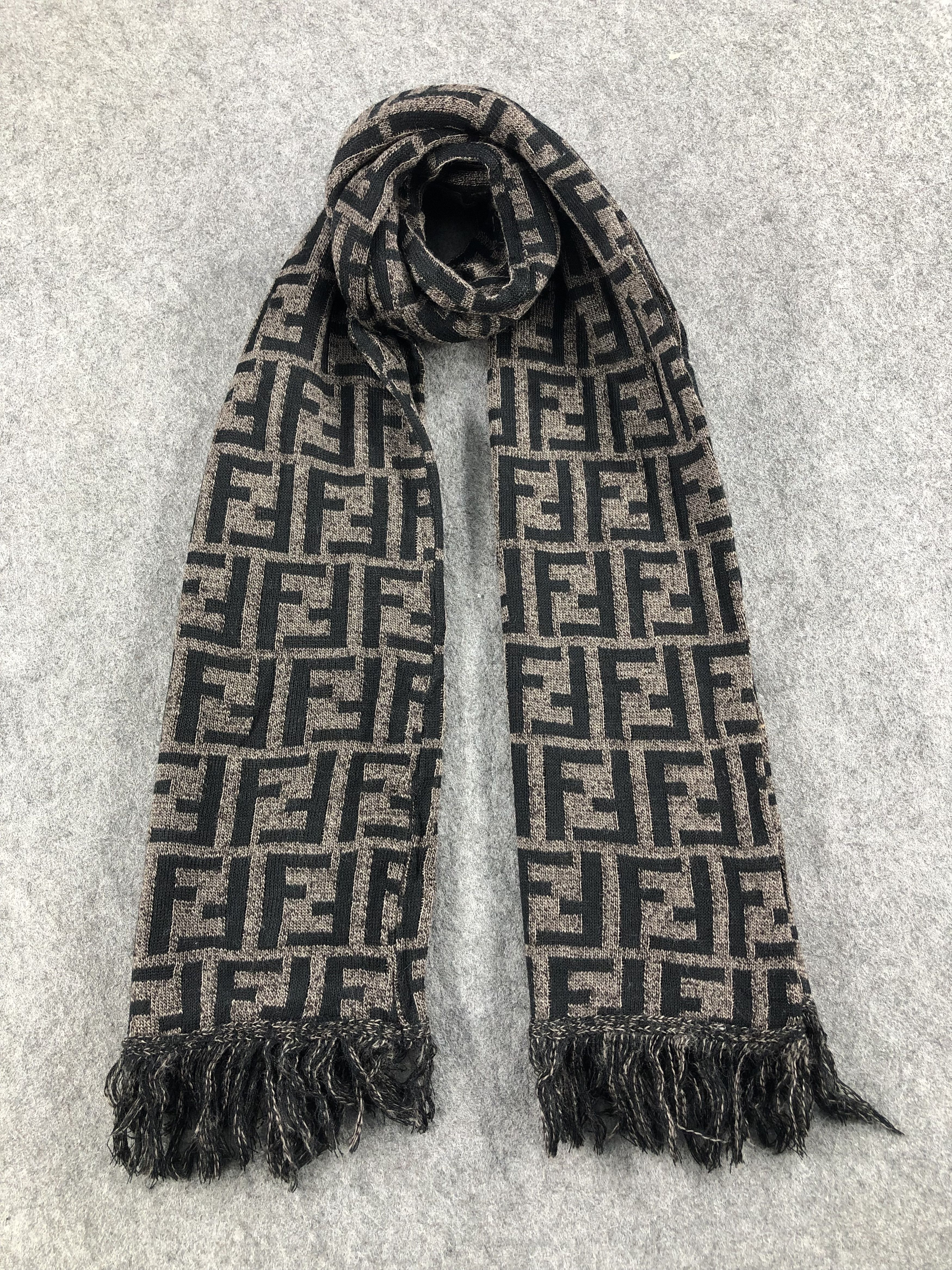 Vintage Fendi Monogram Scarf / Muffler / Neckwear Size ONE SIZE - 1 Thumbnail