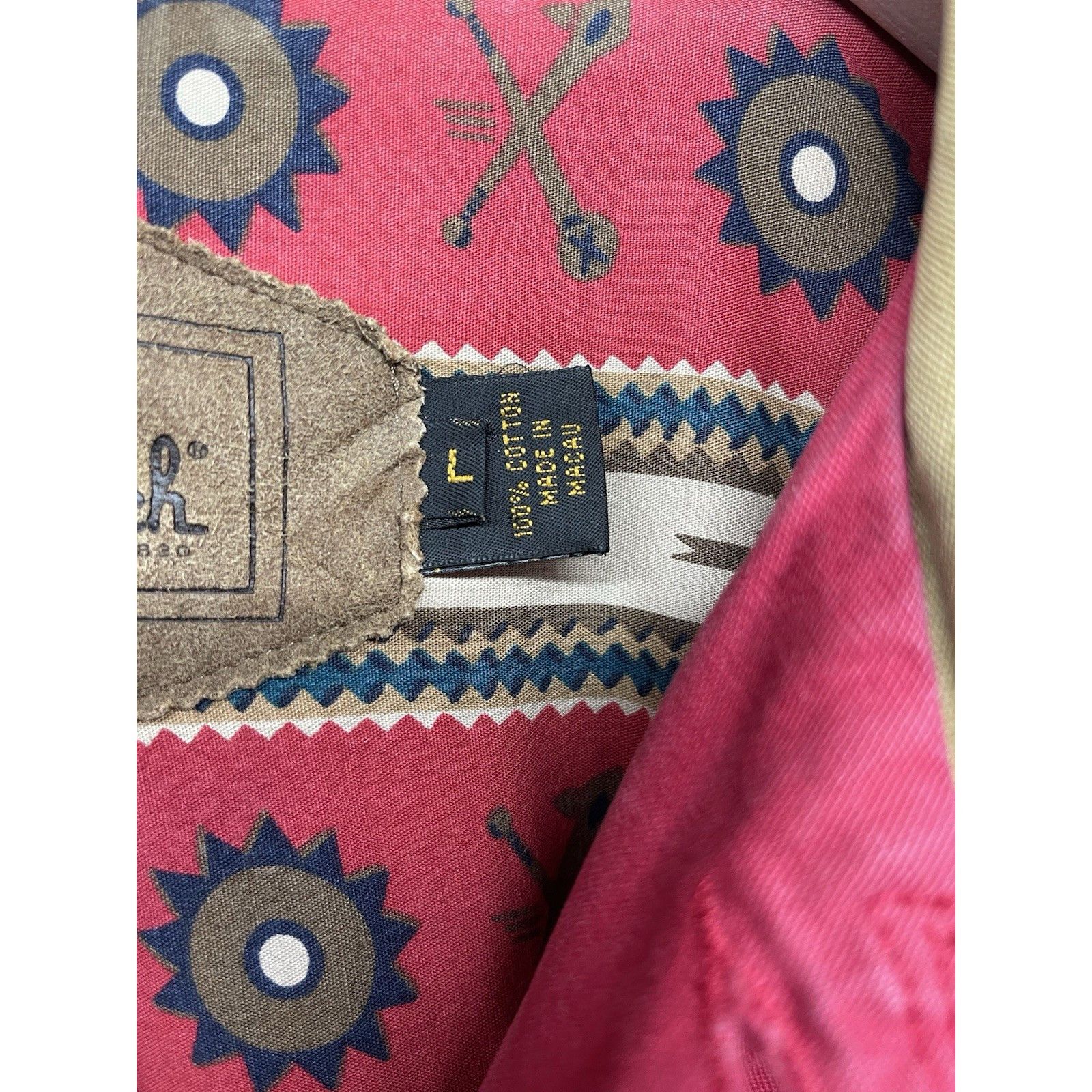 Other VINTAGE 90S WOOLRICH SANTA FE RED CANVAS AZTEC BLANKET LINED Size US L / EU 52-54 / 3 - 7 Thumbnail