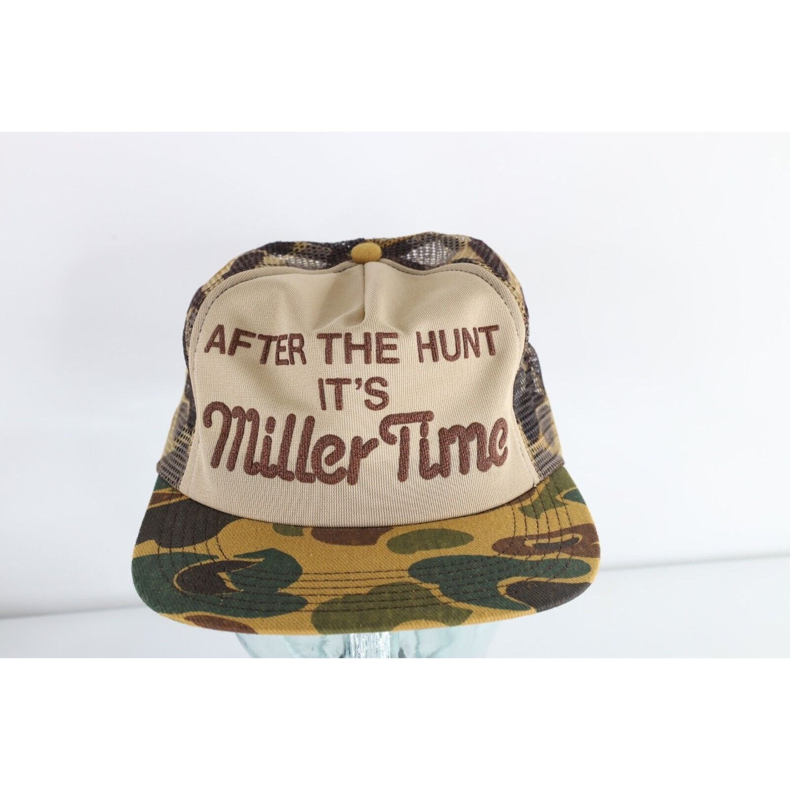 Vintage Vintage 70s After The Hunt It's Miller Time Beer Hat Size ONE SIZE - 1 Thumbnail