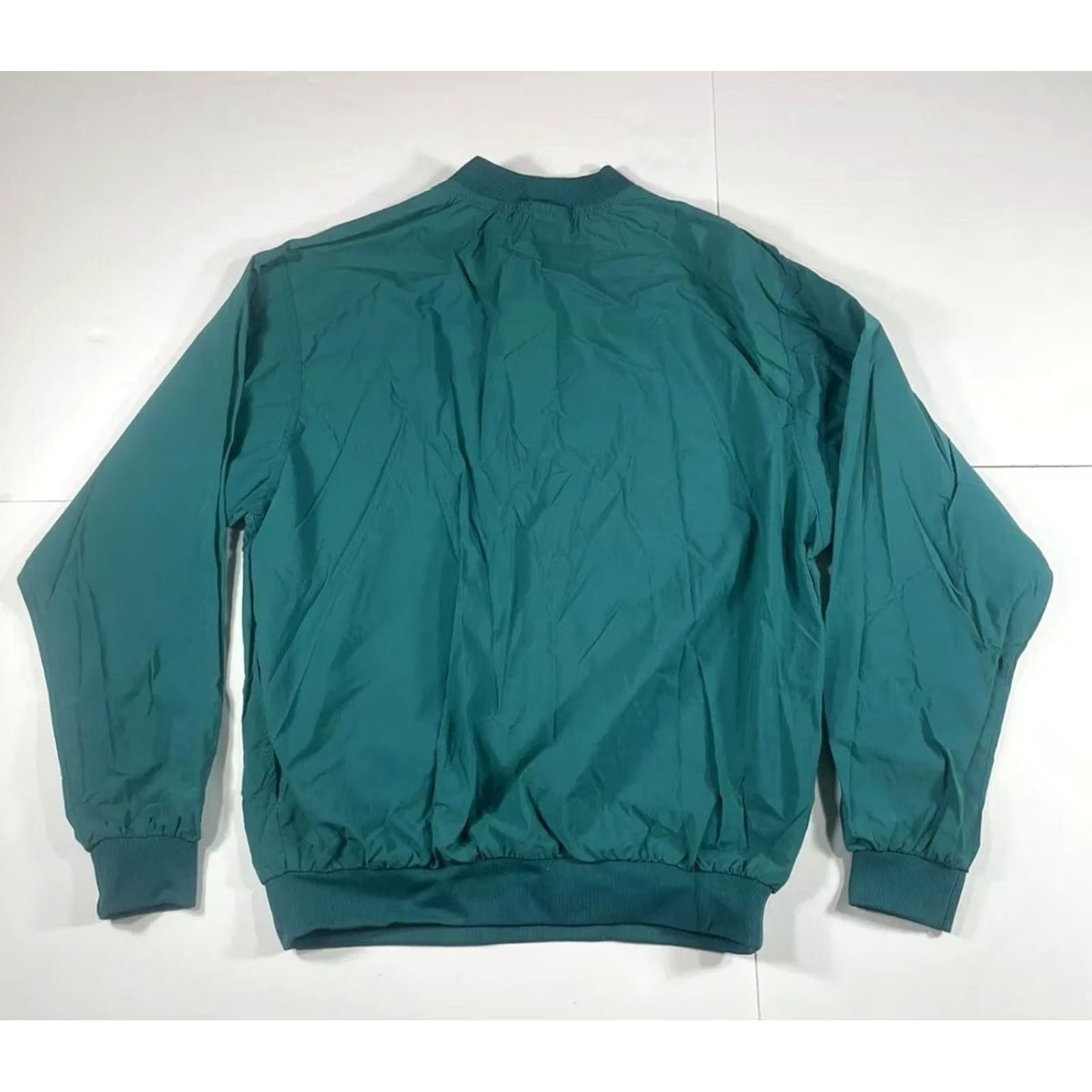 Vintage VTG Turfer Windbreaker Mens M Medium Green Pullover V Neck Jacket Made InUSA 90s Size US M / EU 48-50 / 2 - 8 Thumbnail