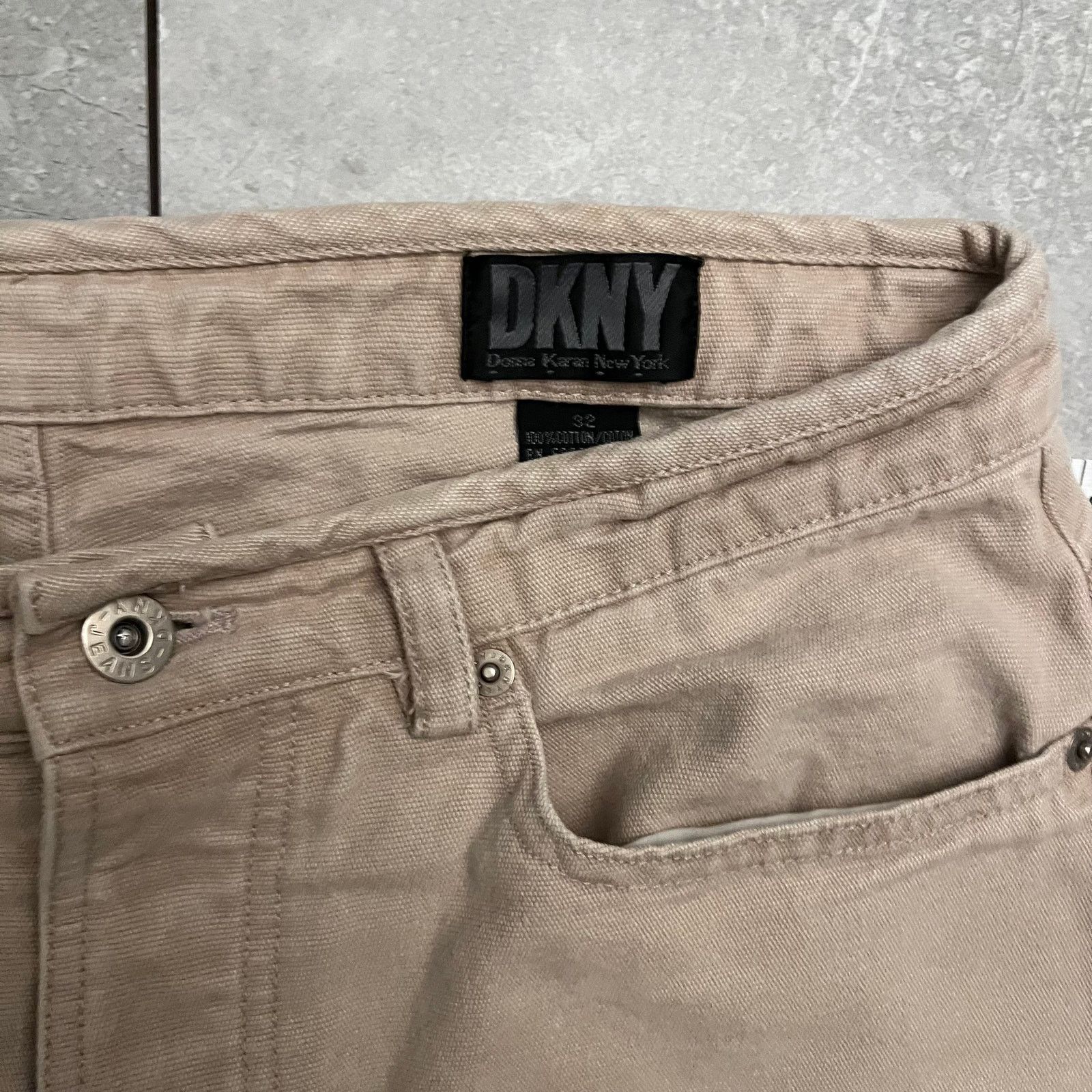 DKNY DKNY Vintage Denim Jeans – Beige – Size 32 – Made in USA Size US 32 / EU 48 - 7 Thumbnail