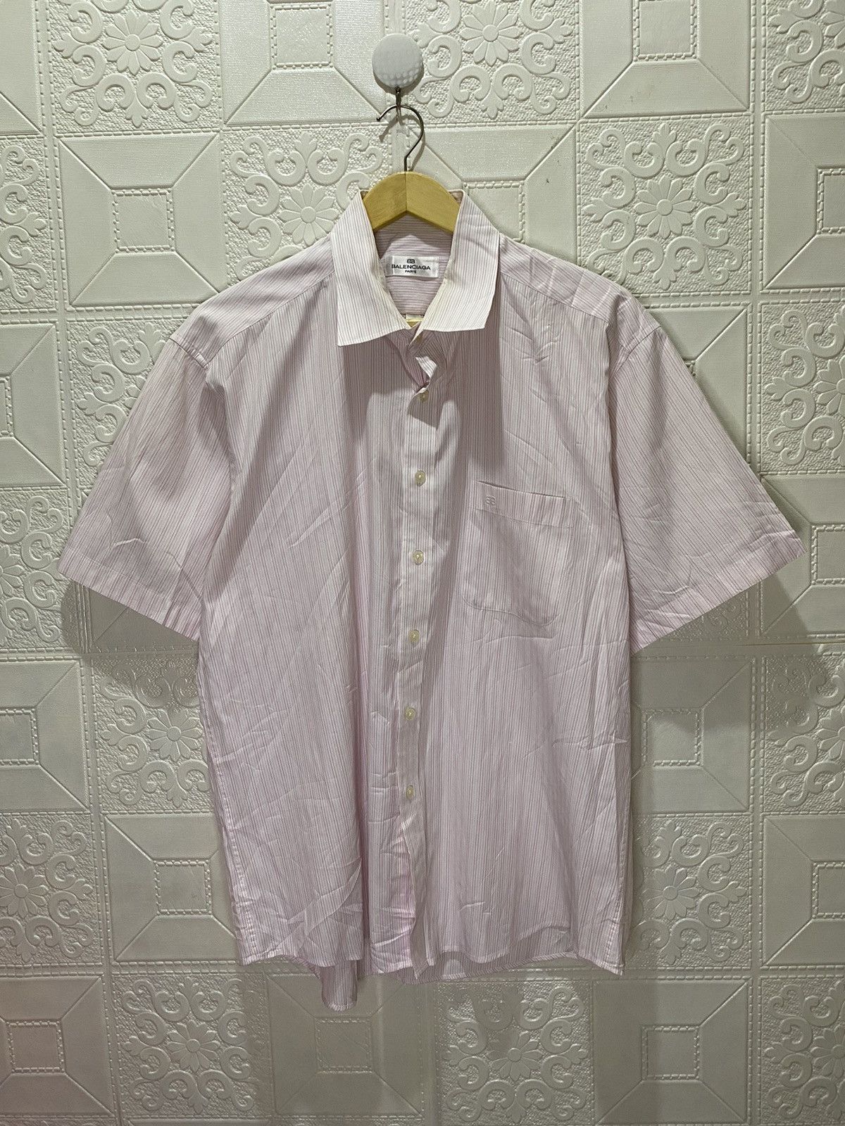 Balenciaga × Vintage Vintage Balenciaga Striped Shirts Size US XL / EU 56 / 4 - 1 Thumbnail