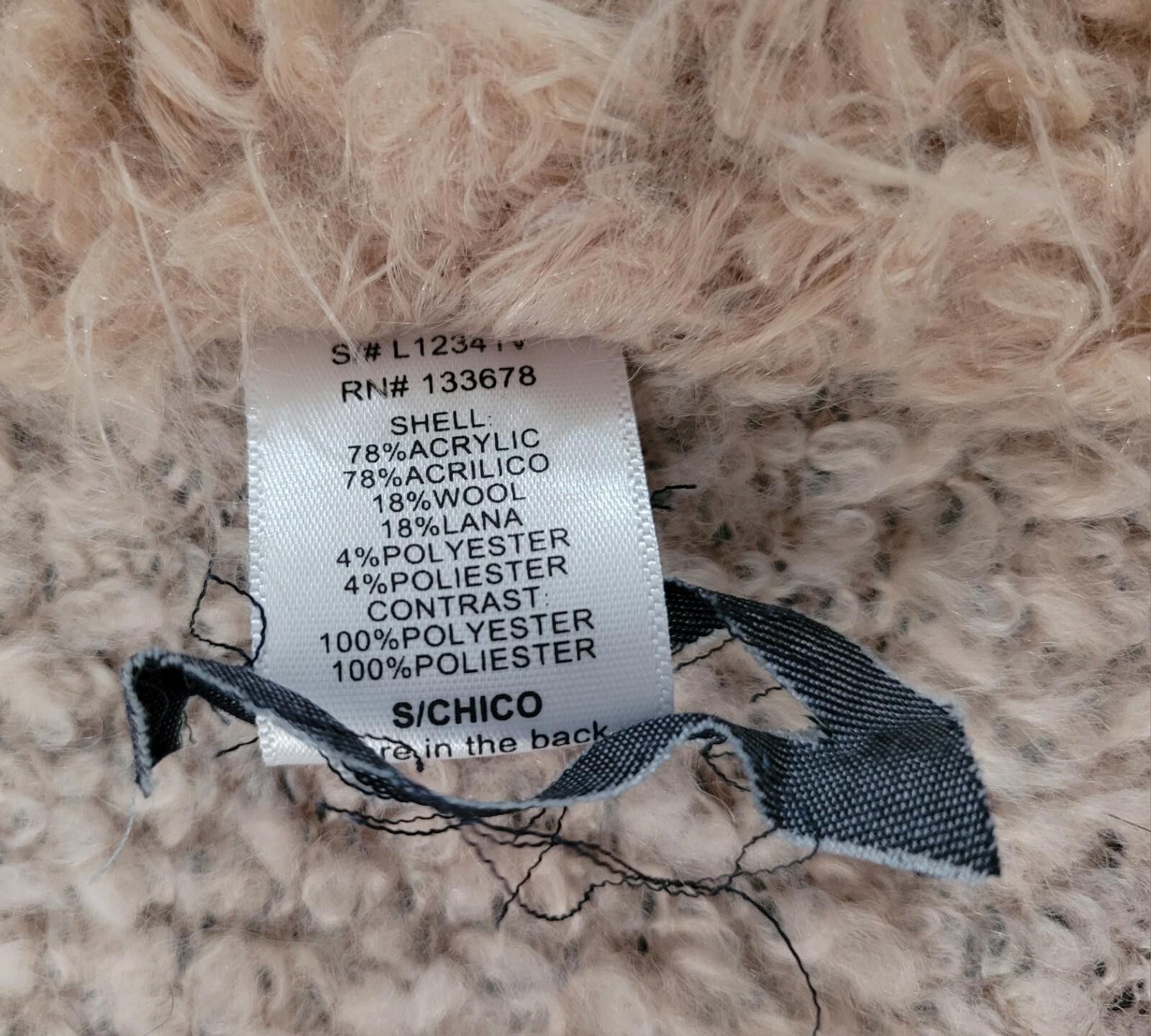 Other Love Tree Women's S Faux Fur Sherpa Wool Acrylic Open Vest Size S / US 4 / IT 40 - 8 Thumbnail