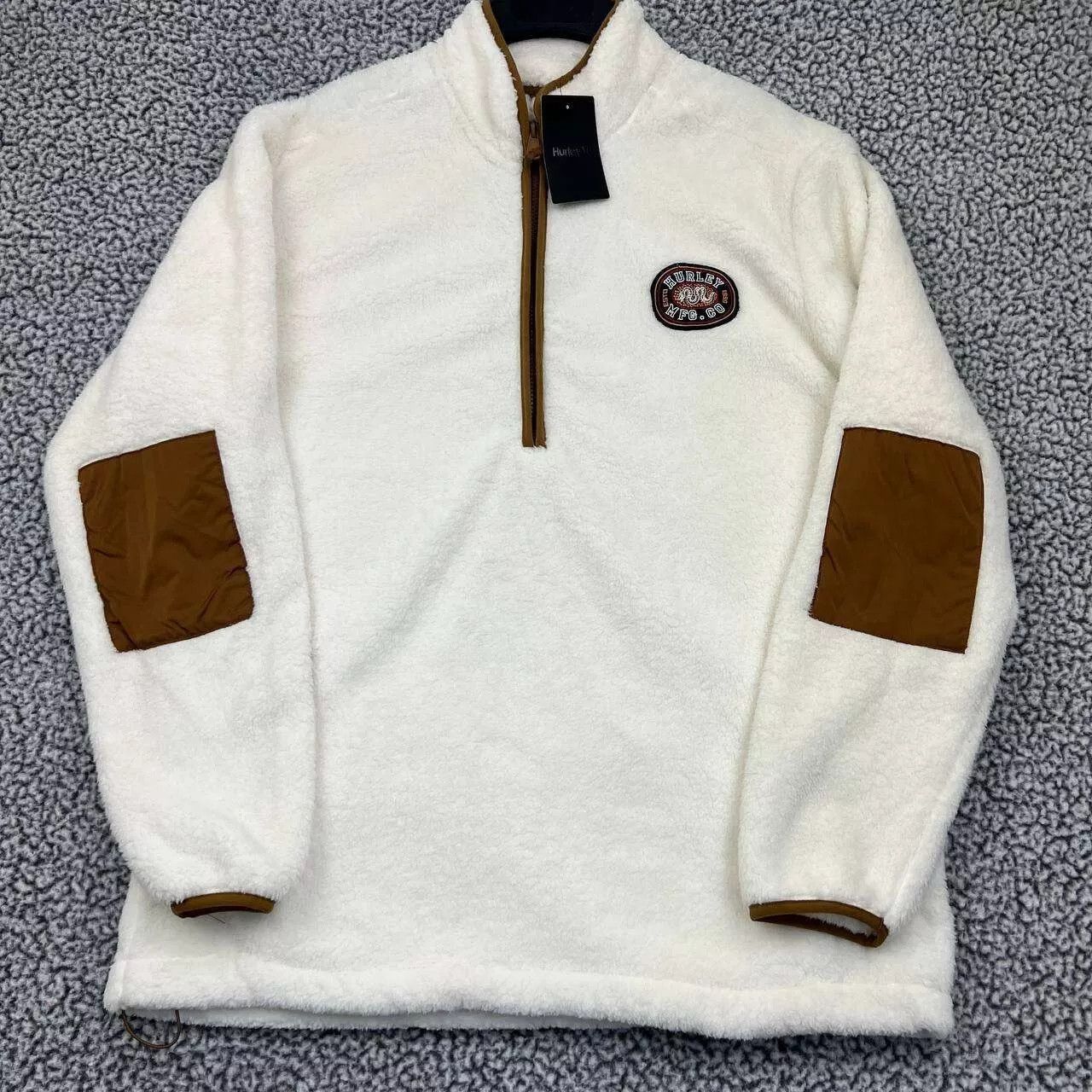 Hurley Hurley Sweater Men Sherpa Fleece Pullover Jacket 1/2 Zip L Size US L / EU 52-54 / 3 - 1 Thumbnail