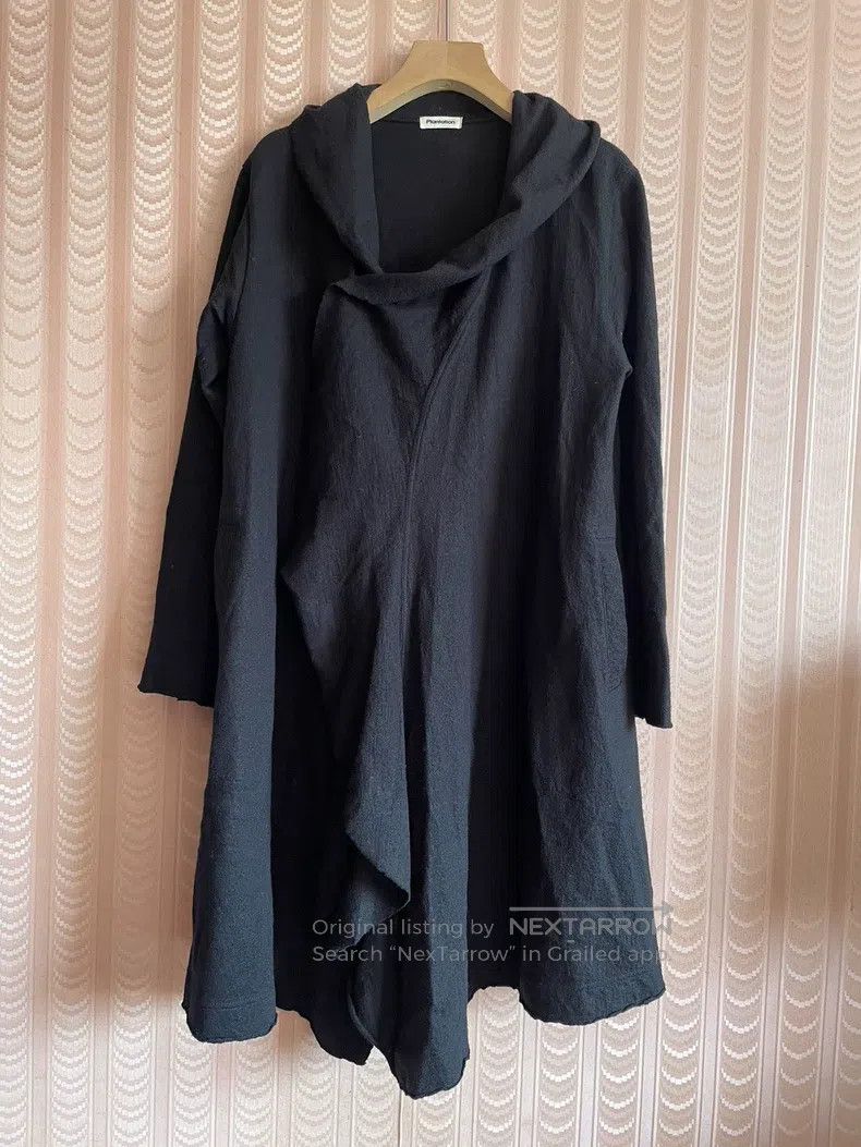 Issey Miyake Issey Miyake Black Wool Trench Coat Jacket Size M / US 6-8 / IT 42-44 - 2 Thumbnail