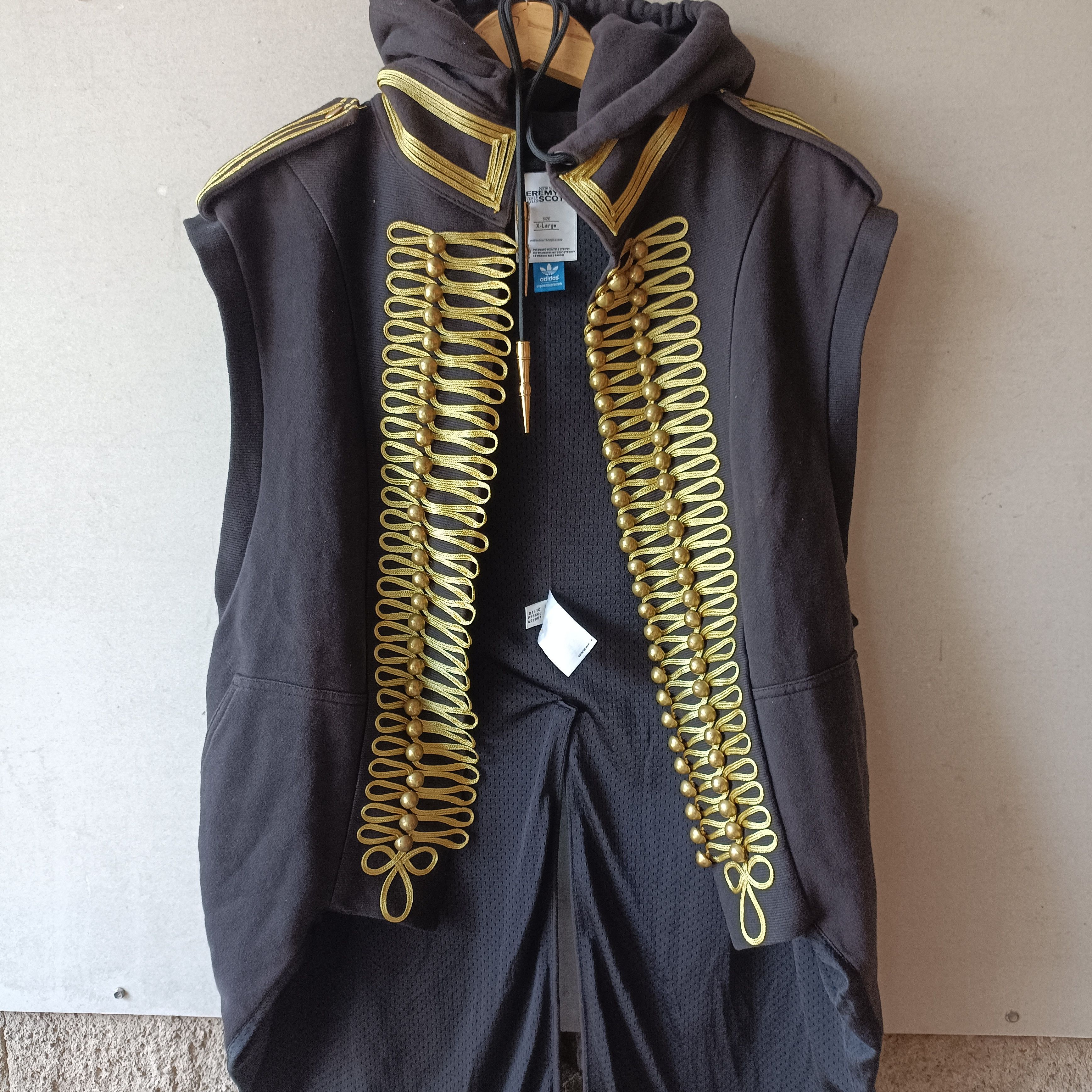 Adidas × Jeremy Scott RARE Adidas X Jeremy Scott Hoodie Vest Military Napoleon Size US XL / EU 56 / 4 - 7 Thumbnail
