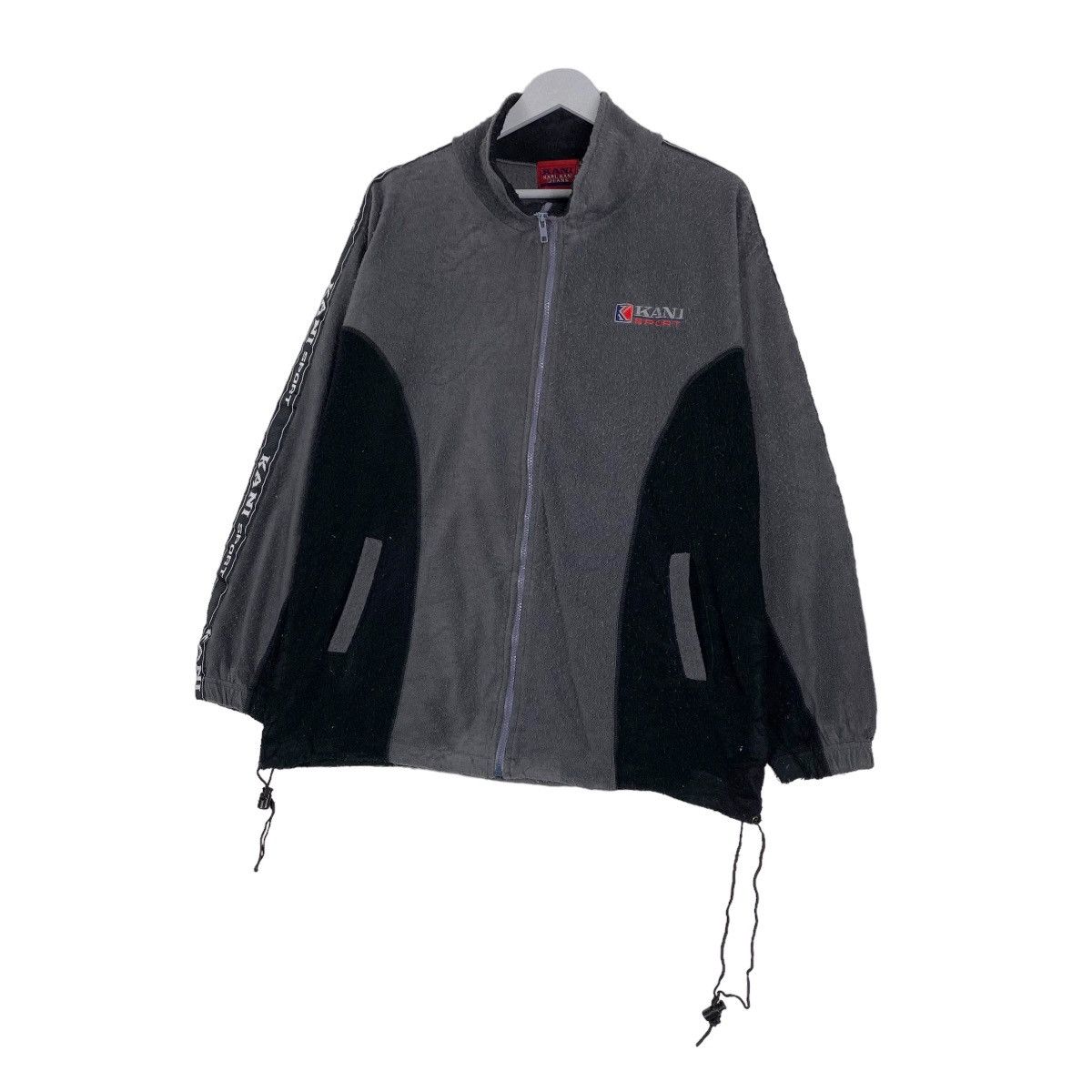 Japanese Brand Vintage 90s Karl Kani Big Logo Zipper Fleece Jacket Size US L / EU 52-54 / 3 - 4 Thumbnail