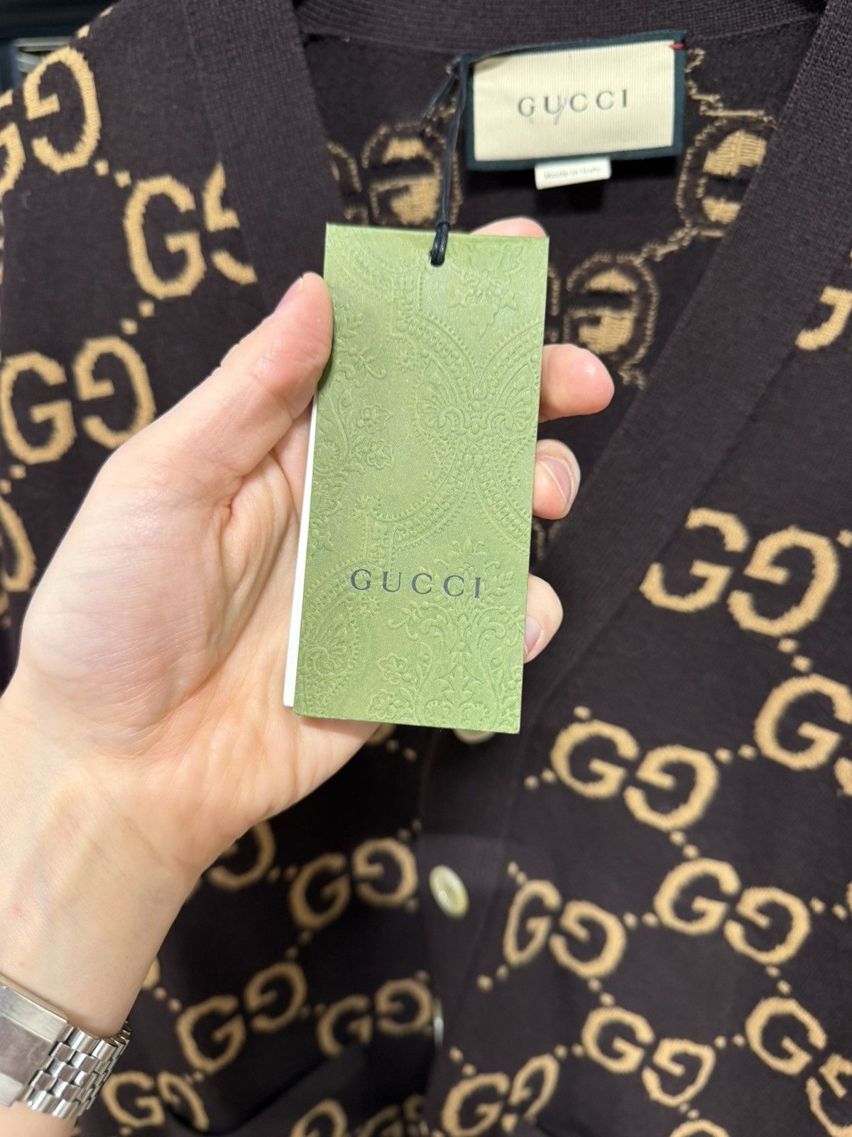 Moncler Gucci GG Jacquard Monogram Cardigan NEW 2200$ Size US M / EU 48-50 / 2 - 4 Thumbnail