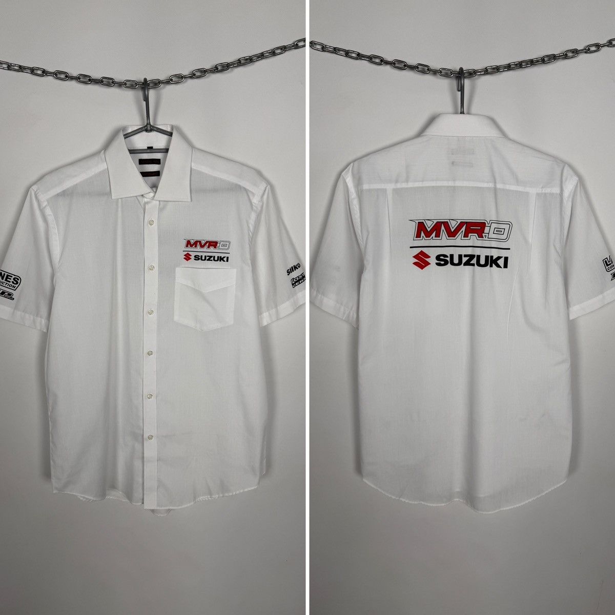 Other Matalan Suzuki Short Sleeve Racing Shirt Button Up MVR-D Size US M / EU 48-50 / 2 - 1 Thumbnail