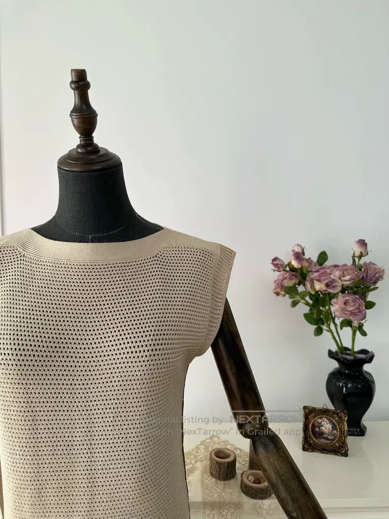 Hermes Hermes Pure Cotton Casual H Embroidered Sleeveless Slim Kn Size XS / US 0-2 / IT 36-38 - 5 Thumbnail