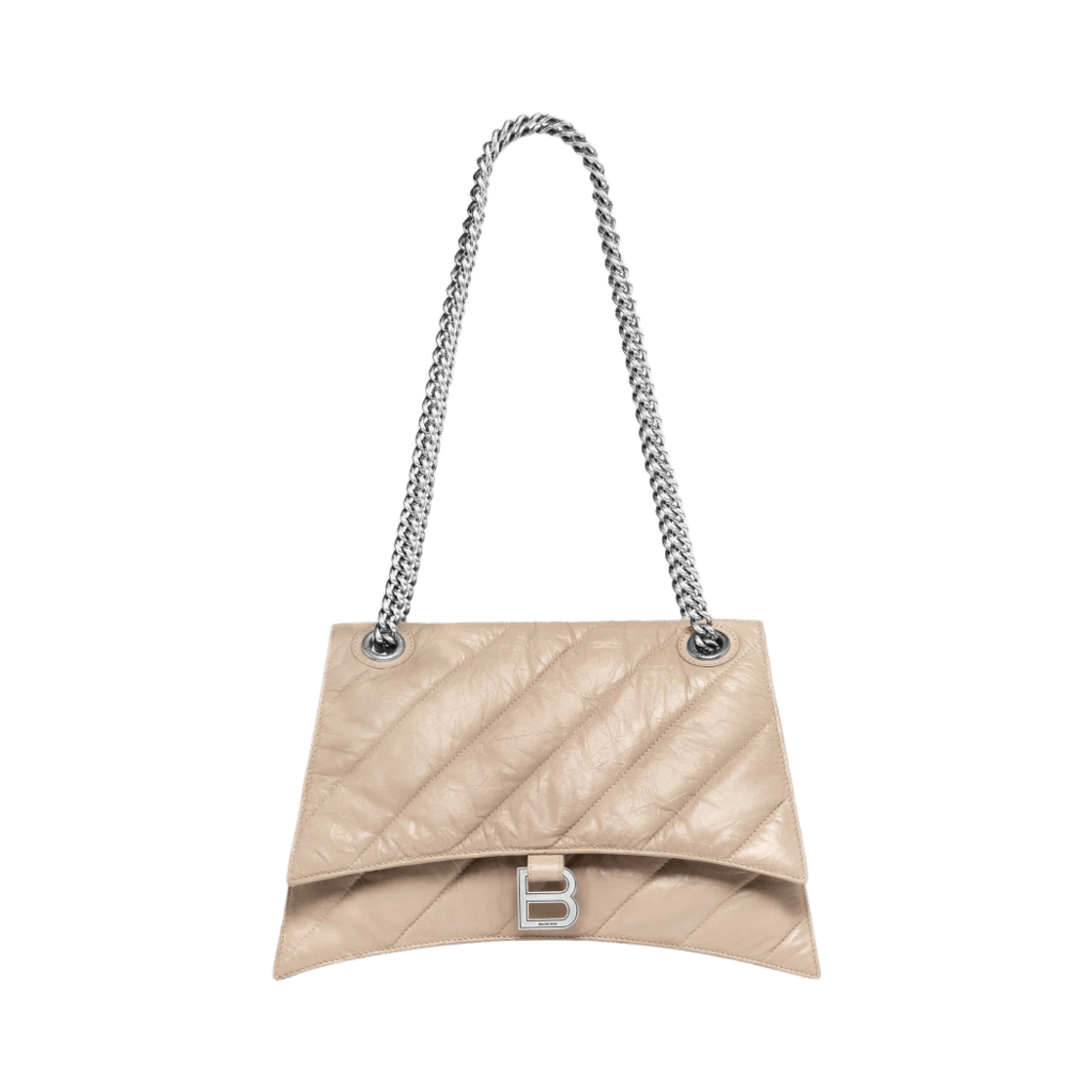 Balenciaga o1la1rc1a0226 Size:OS / Crush Medium Chain Bag Quilted Beige Size ONE SIZE - 1 Preview