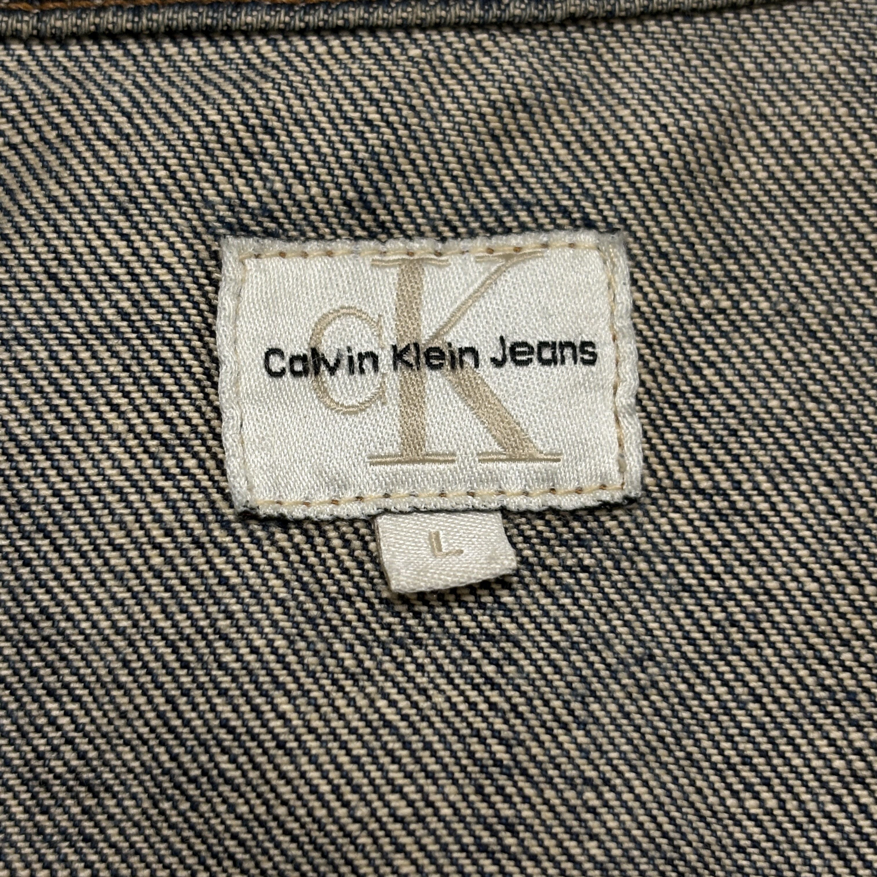 Calvin Klein Vintage Calvin Klein Jeans Y2K Womens Denim Jacket Trucker Size L / US 10 / IT 46 - 7 Thumbnail