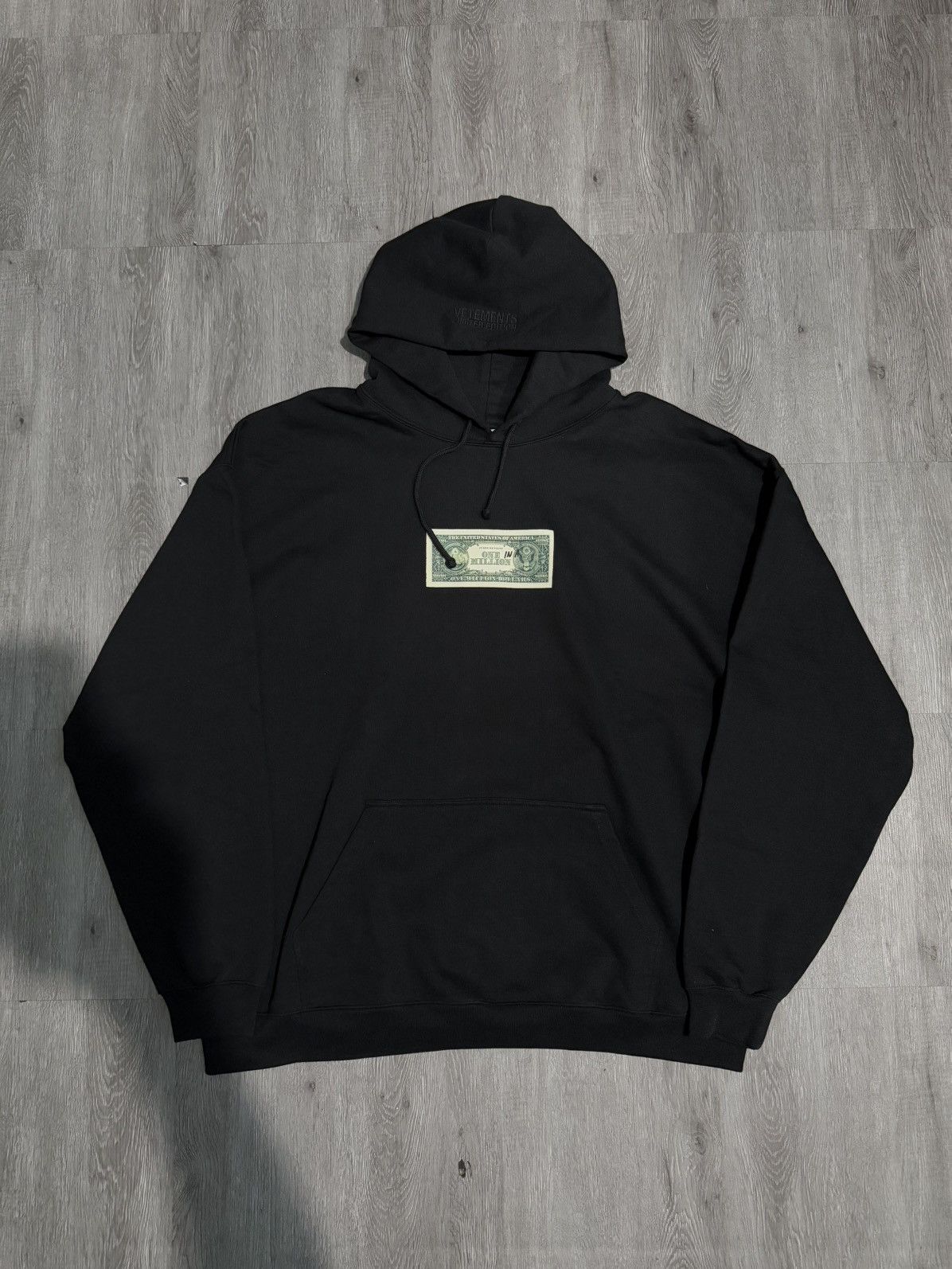 Vetements Dominium In Rectum Hoodie ブラック Buy VETEMENTS men black dominium in rectum zip-up hoodie for