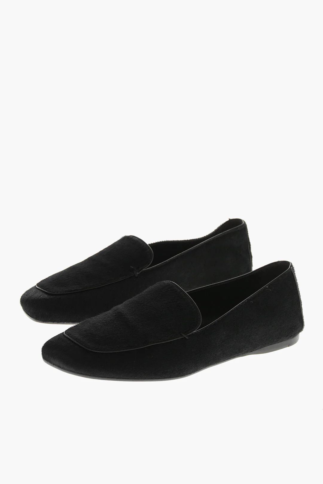 KHAITE og1mm0426 Pony Hair Loafers in Black Size US 7 / IT 37 - 3 Thumbnail