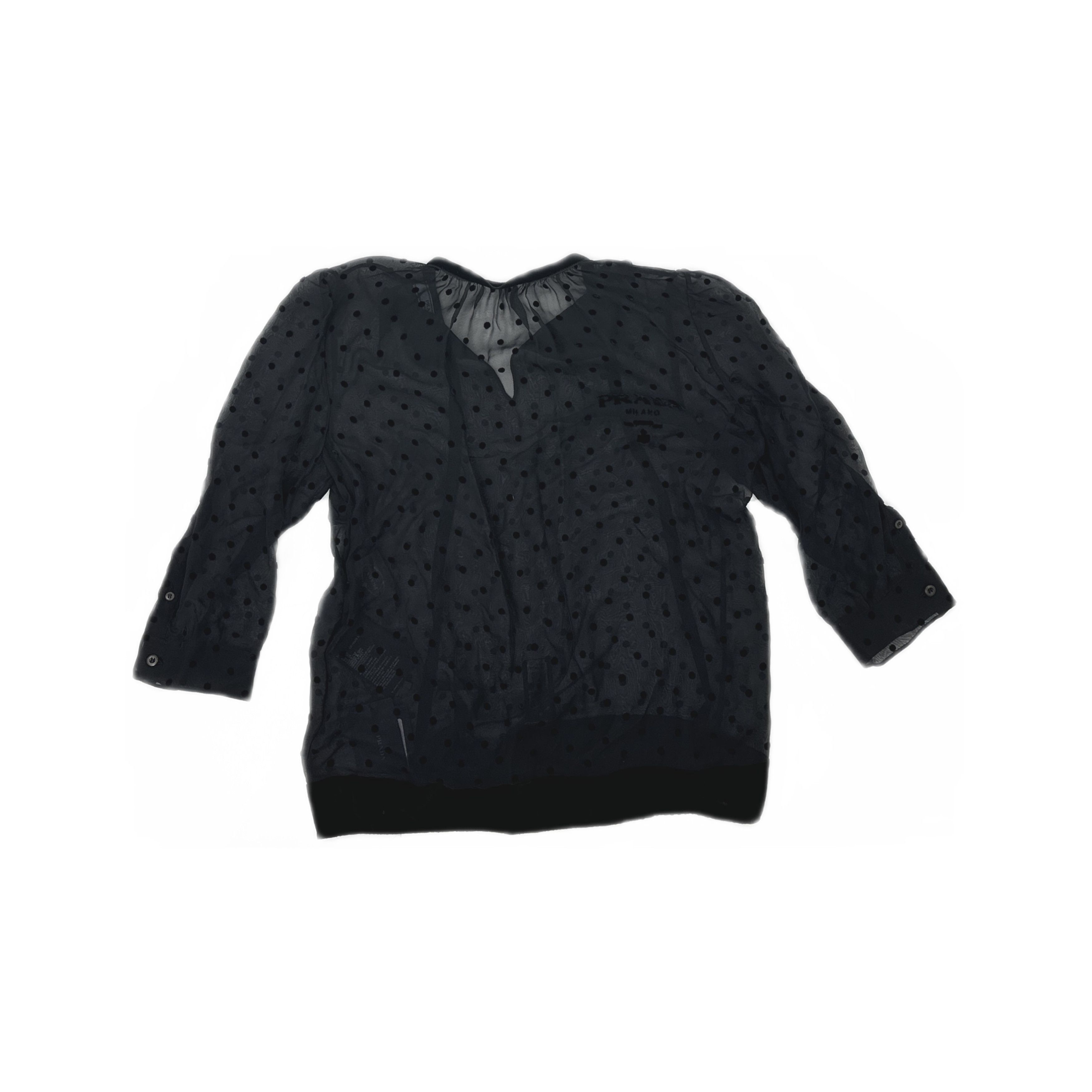 Prada Prada Polka Dot Blouse Size 38 Size XS / US 0-2 / IT 36-38 - 1 Thumbnail