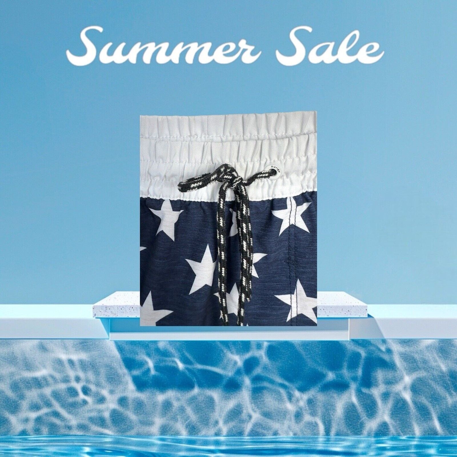 Hurley Hurley Swin Board Shorts M Red White And Blue Stars Stripes Size US 26 / EU 42 - 12 Thumbnail