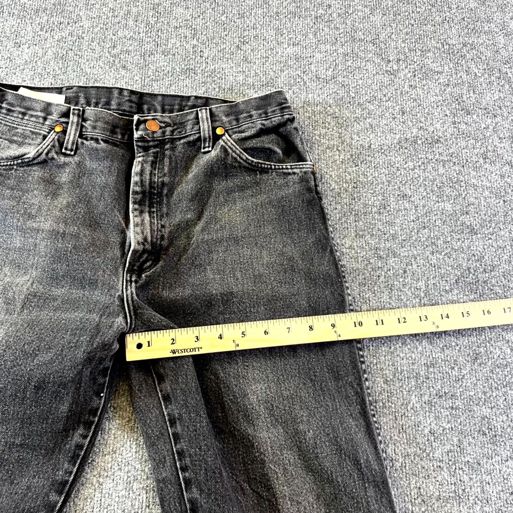Wrangler Wrangler Cowboy Cut Original Fit Jeans Men's 32x36 Gray Denim Cotton High Rise Jeans Size US 32 / EU 48 - 5 Thumbnail