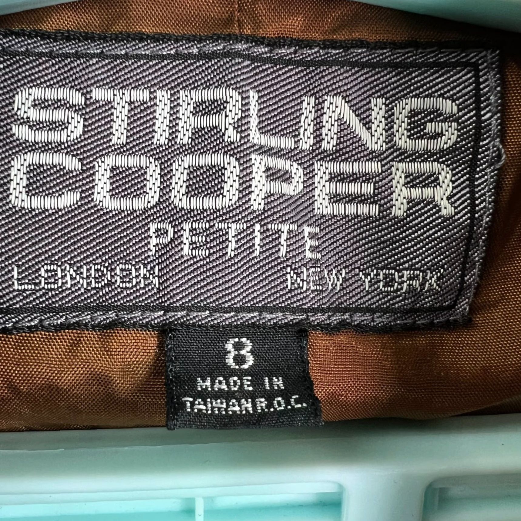 Vintage Stirling Cooper Notched Single Blazer Jacket Womens 8P Rust Brown Petite Size M / US 6-8 / IT 42-44 - 4 Thumbnail