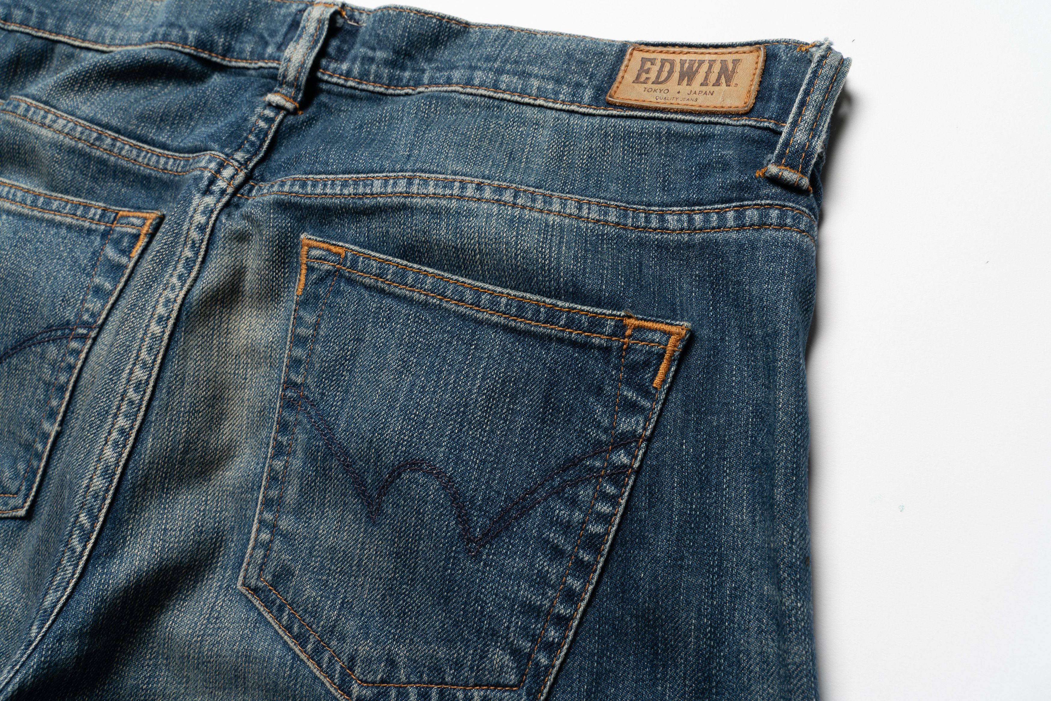 Edwin 🔴 EDWIN W’ Hardy Pant Blue Selvedge Denim Jeans Women’s Size 28" / US 6 / IT 42 - 17 Thumbnail