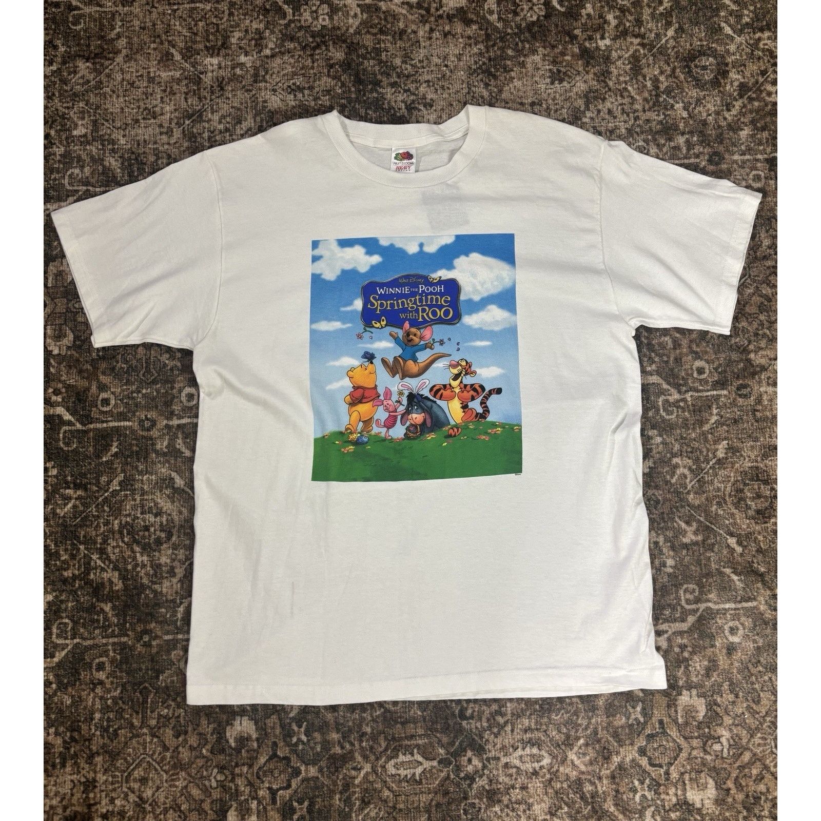 Fruit Of The Loom Vintage Disney Winnie the Pooh Springtime with Roo Tshirt L Size US L / EU 52-54 / 3 - 2 Thumbnail
