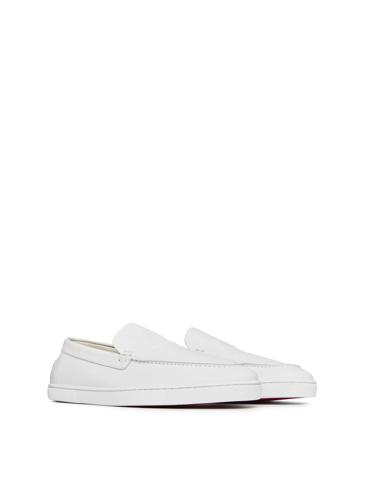 Christian Louboutin o1w1db10425 Loafer in White Size US 7 / EU 40 - 2 Thumbnail