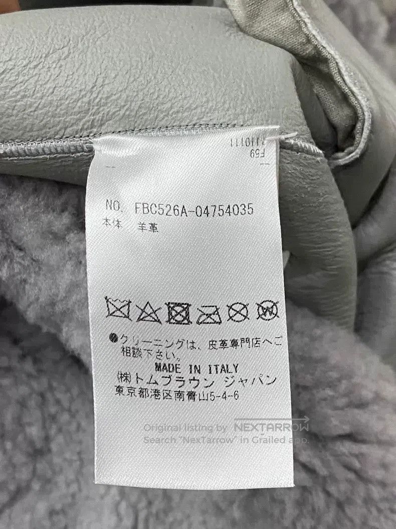 Thom Browne Thom Browne Leather and Fur Integrated Cardigan Jacket Size US XS / EU 42 / 0 - 6 Thumbnail
