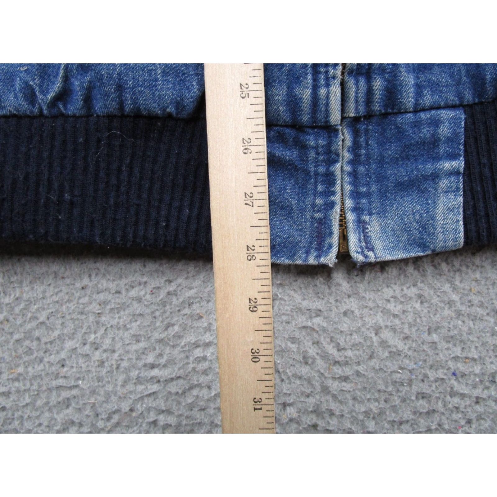 Vintage VINTAGE OshKosh B'gosh Jacket Mens L Denim Blue Blanket Lined 90s Workwear Bomber Jacket Solid Blue Lined Cotton Denim - Mens Regular Size L Jacket Size US L / EU 52-54 / 3 - 7 Thumbnail