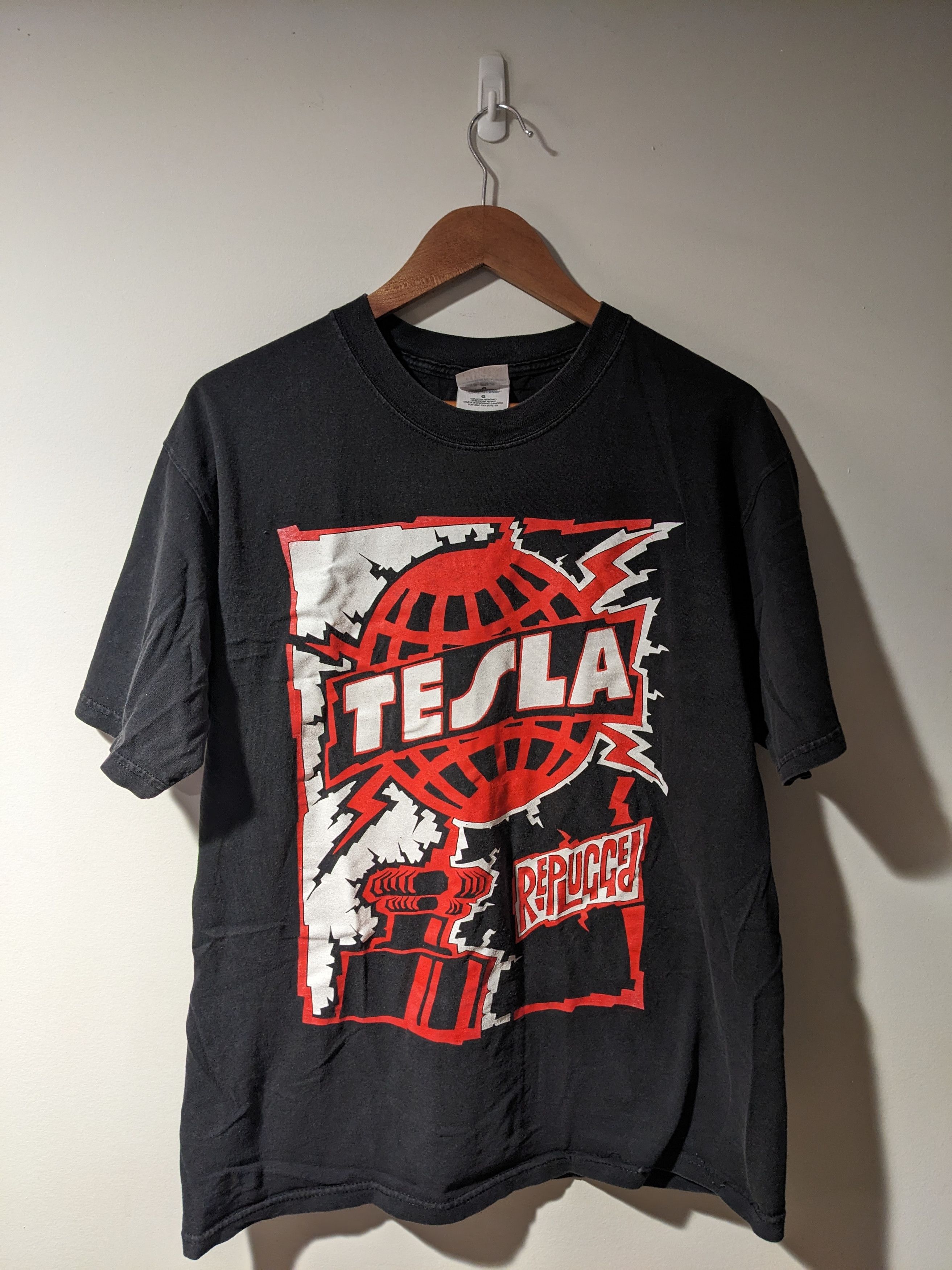 Band Tees × Vintage Vintage 2006 Tesla Replugged Band Tour Black Large T-Shirt Size US L / EU 52-54 / 3 - 1 Thumbnail
