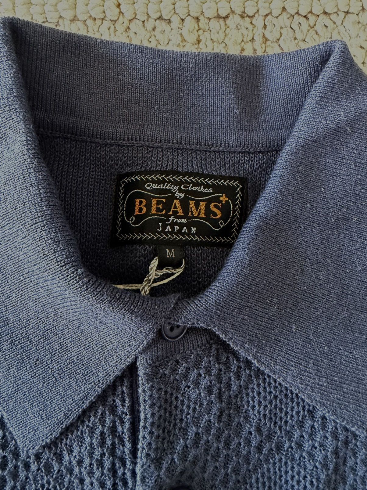 Beams Plus Beams Japan | Knit Crochet Polo Size US M / EU 48-50 / 2 - 3 Thumbnail