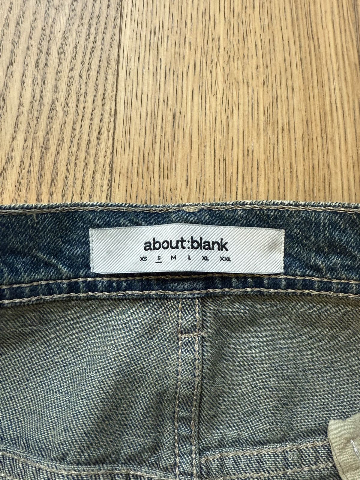 About:Blank About:blank Wide-Leg Denim Jean - Dirty Wash - Size S Size US 30 / EU 46 - 4 Thumbnail