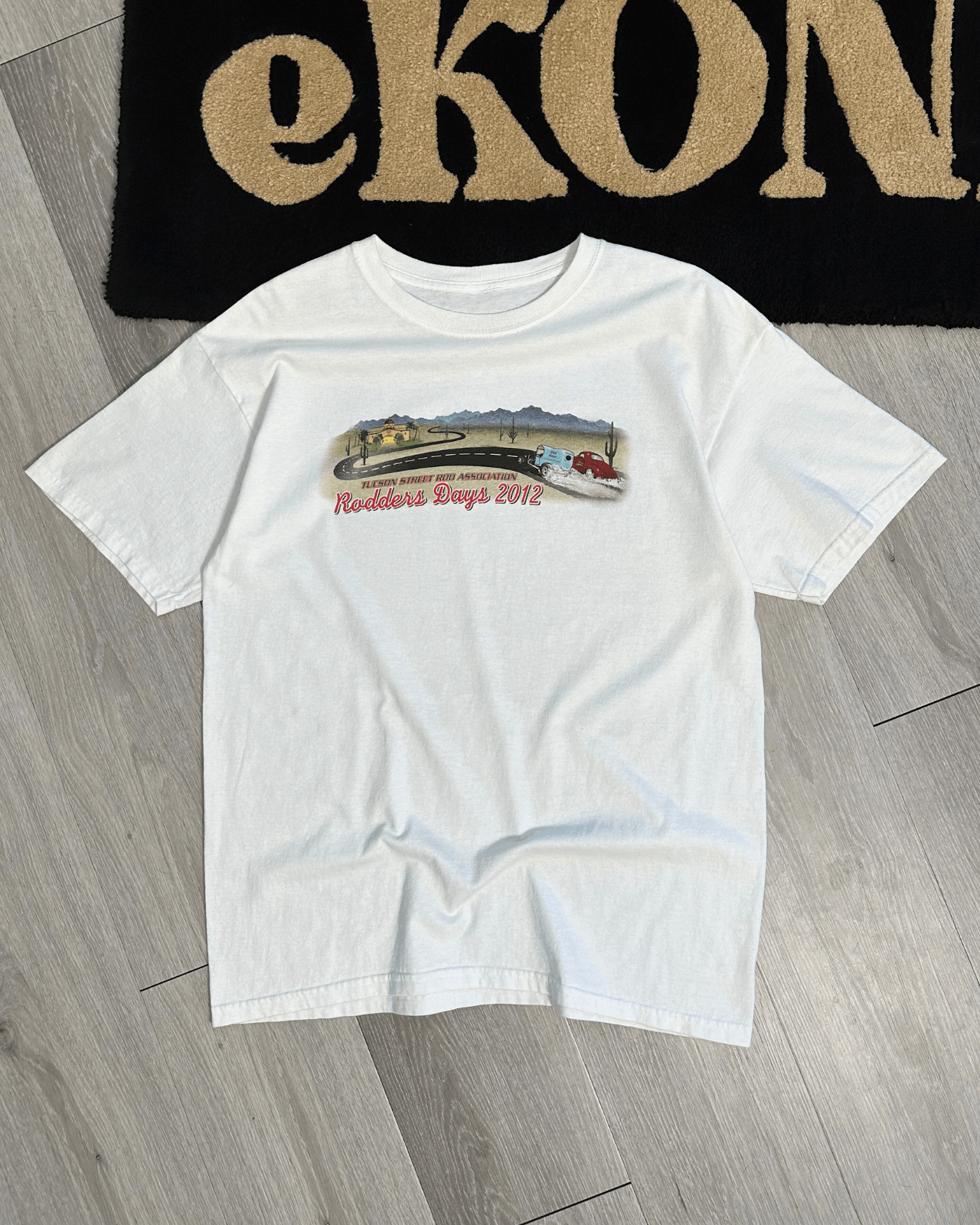 Vintage 2012 Tucson Rodders Days Street Rod Car Show T-Shirt - Large Size US L / EU 52-54 / 3 - 2 Thumbnail