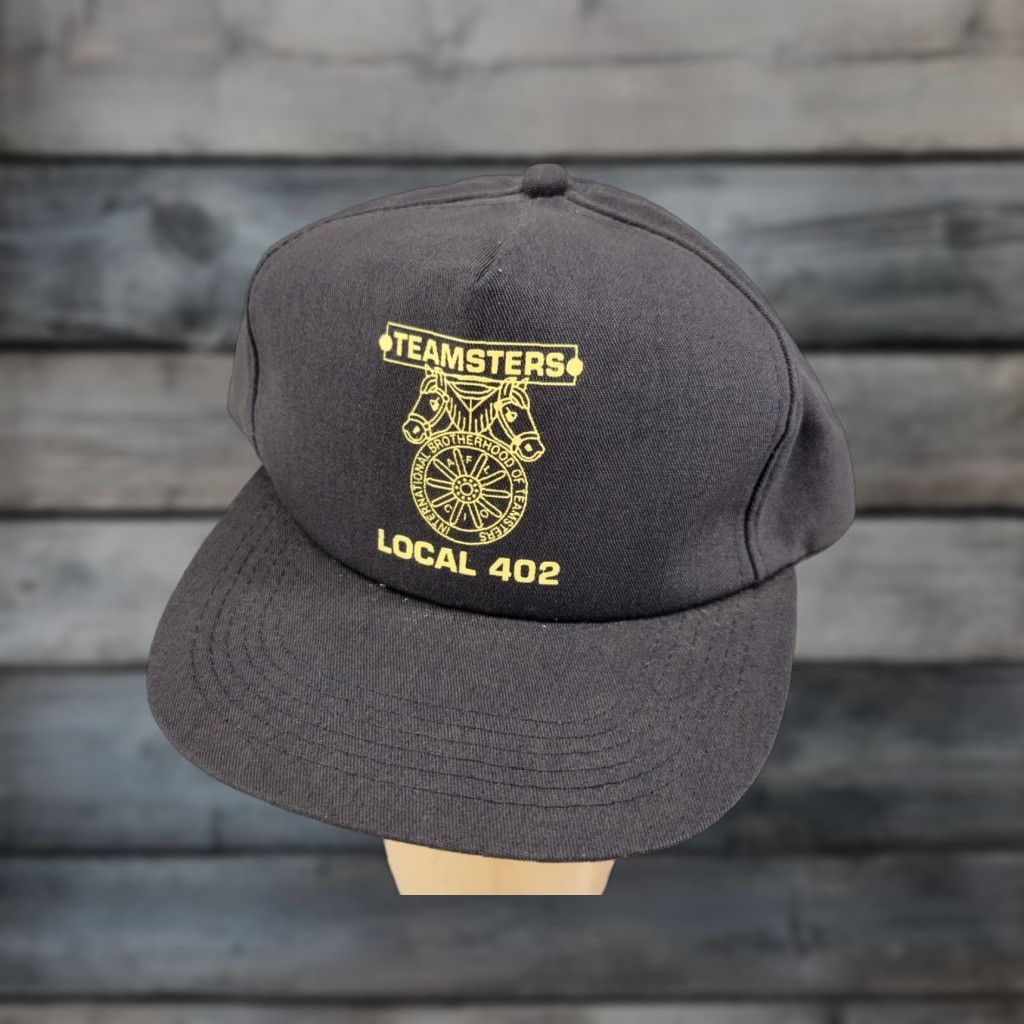 Vintage VINTAGE Legend Trucker Hat Black Local 402 Teamsters Logo Adjustable Men Twill Hat Size ONE SIZE - 1 Thumbnail