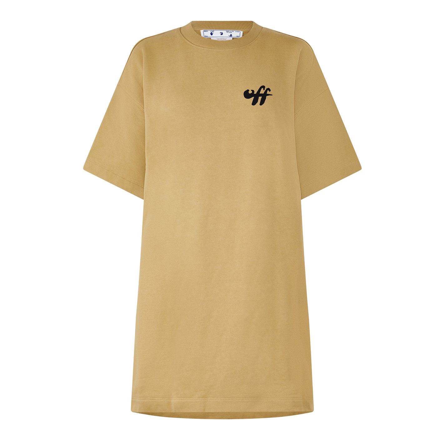 Off-White o1g2r1mq0125 T-Shirt Dress in Brown Size XXS / US 00 / IT 34 - 1 Thumbnail
