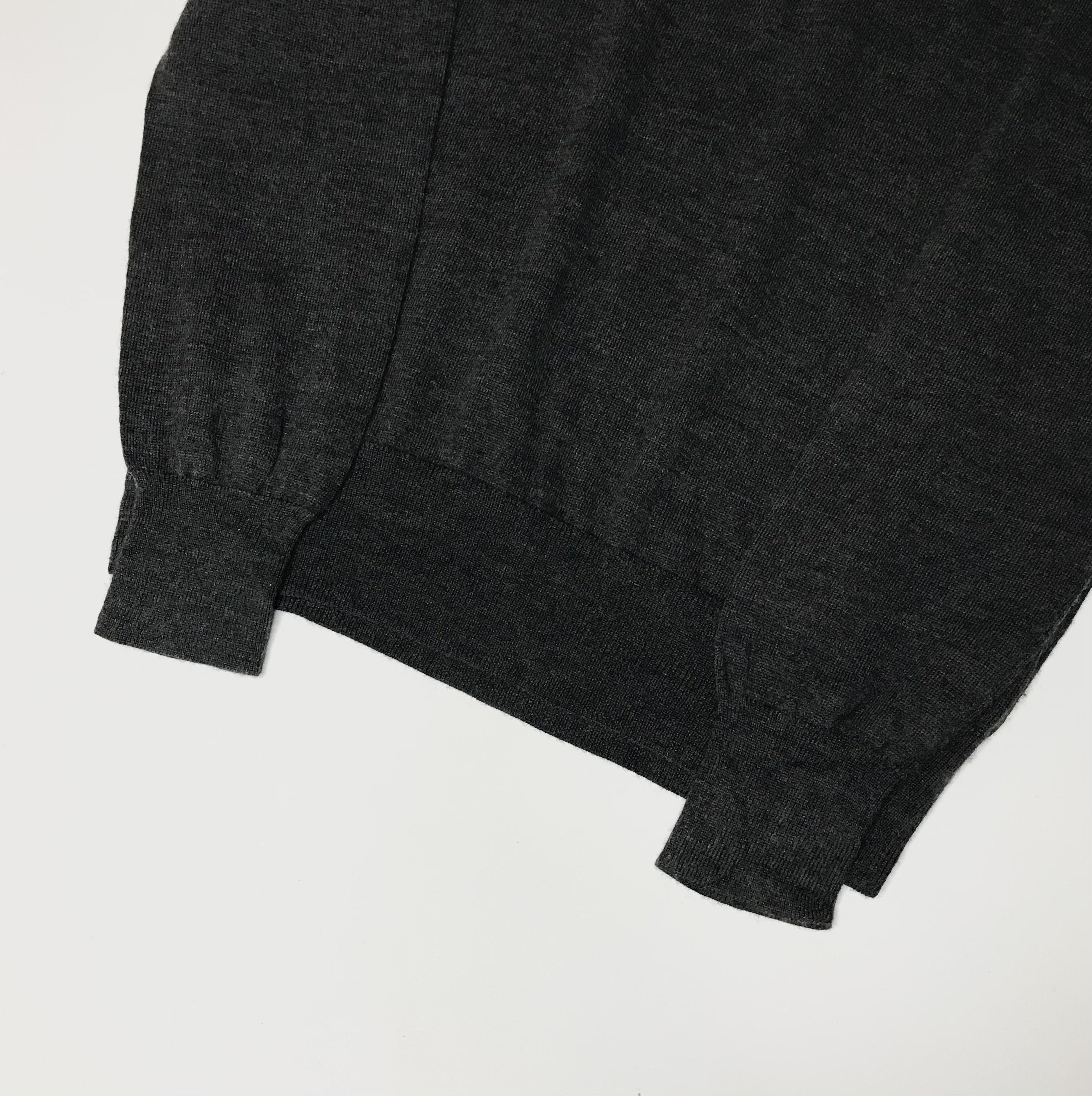 Valentino Valentino Wool 1/4 Zip Jumper Mens Sz L Gray Size US M / EU 48-50 / 2 - 4 Thumbnail