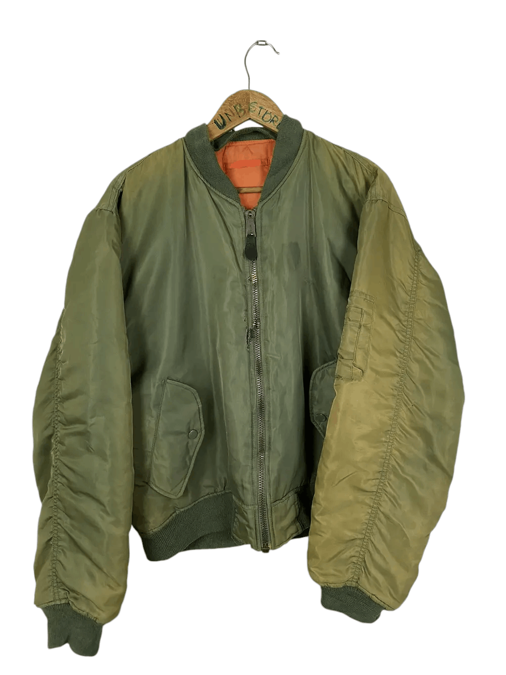 Alpha Industries × Vintage Vintage Bomber Jacket Alpha Industries Size US XL / EU 56 / 4 - 2 Thumbnail
