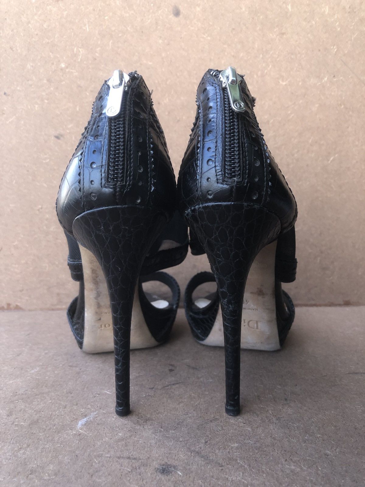 Christian Dior Monsieur Christian Dior Black Calfskin Leather Women’s Heels Size 40 Size US 10 / IT 40 - 9 Thumbnail