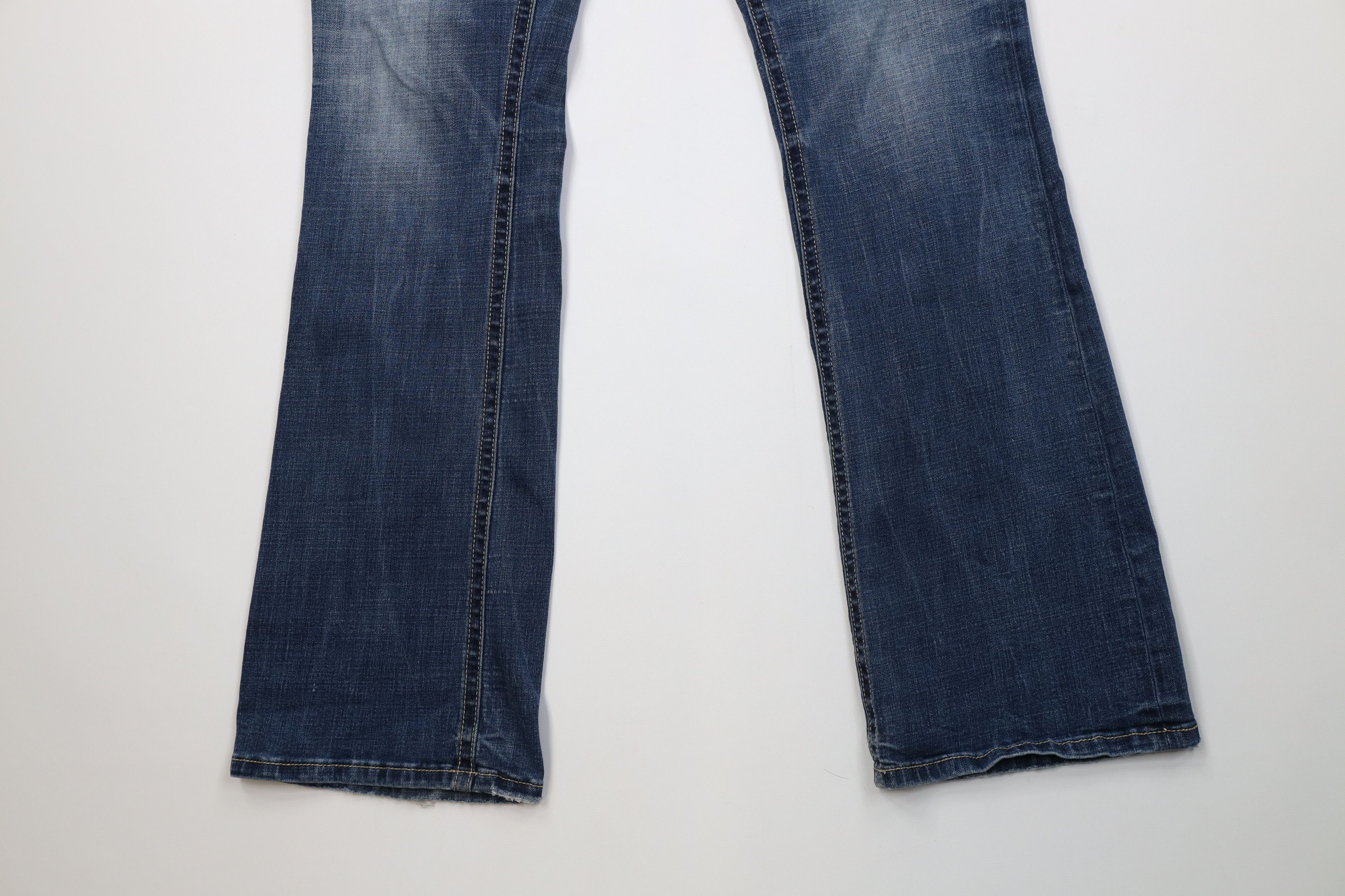 Vintage Buckle BKE Stitch Payton Flared Bootcut Denim Jeans Blue Size 33" - 4 Thumbnail