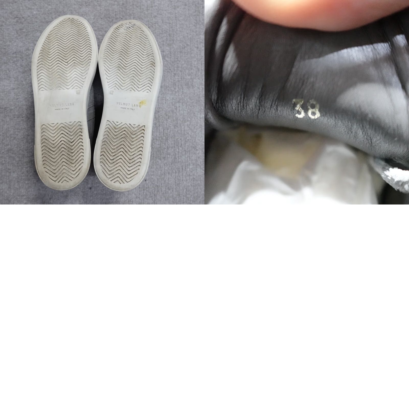 Helmut Lang VINTAGE Helmut Lang Womens Sneakers Gray Suede Margom Sole Made in Italy 8 / 38 Leather Lining Flat Casual Womens Size US 8 / IT 38 - 8 Thumbnail