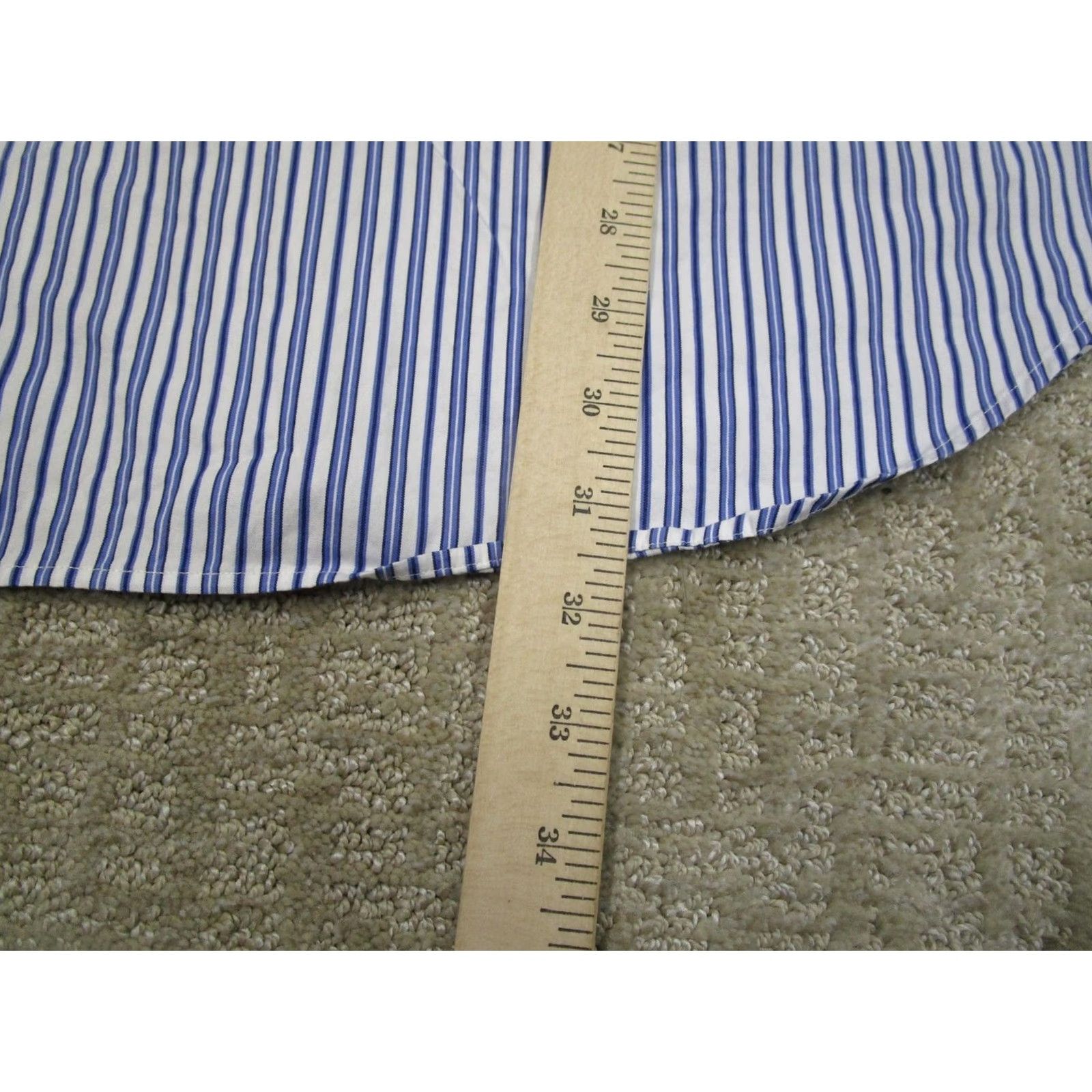 Polo Ralph Lauren Polo Ralph Lauren Shirt Men XL Blue Striped Classic Fit Button Down Size US XL / EU 56 / 4 - 6 Thumbnail