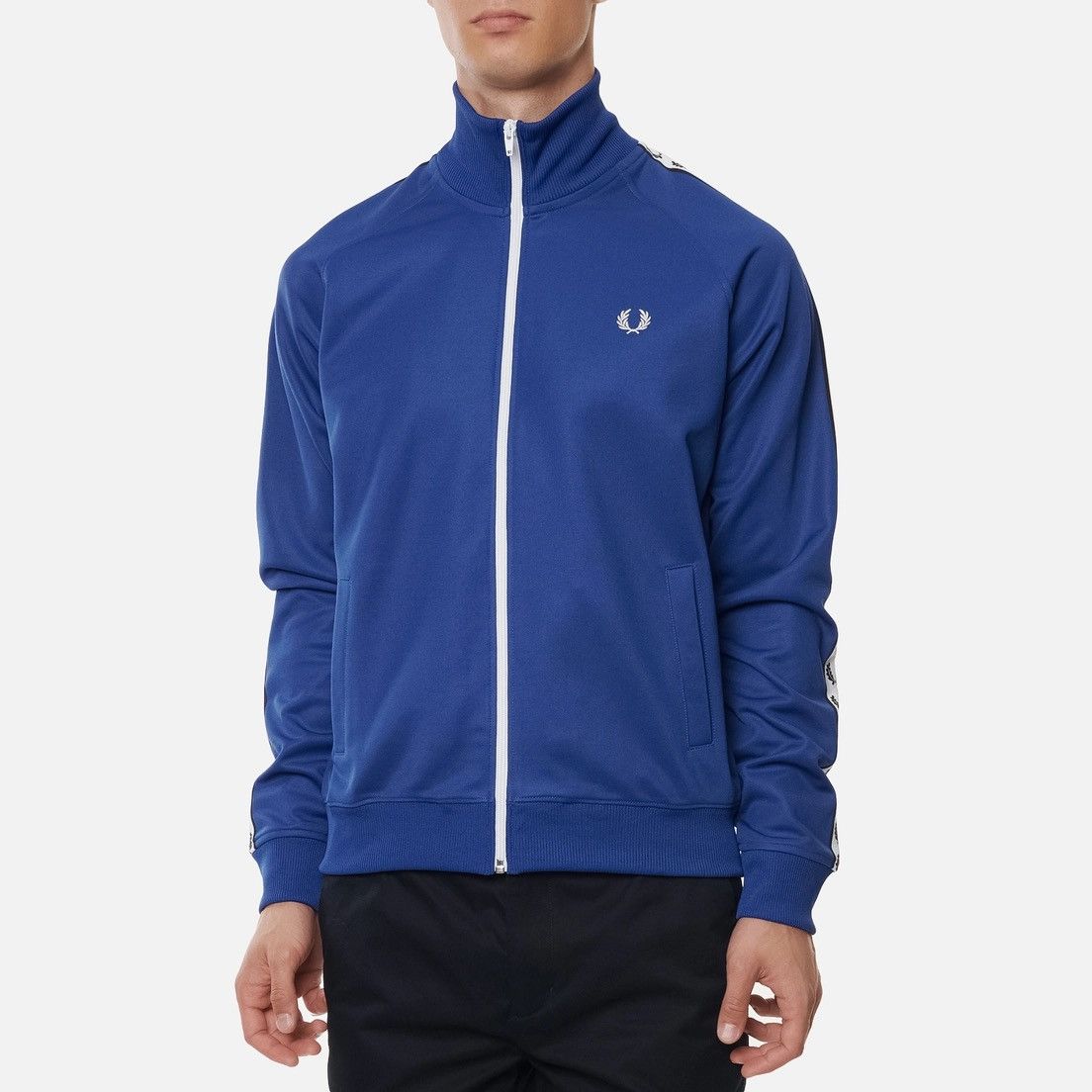 Fred Perry Vintage Fred Perry Blue Zipper/ Tracksuit Top Size L Size US L / EU 52-54 / 3 - 3 Thumbnail