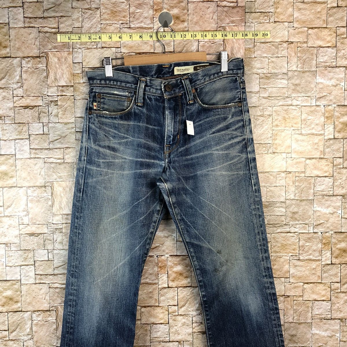 Japanese Brand Back Number Made In Nippon Denim Pants #A1122 Size US 29 - 2 Thumbnail
